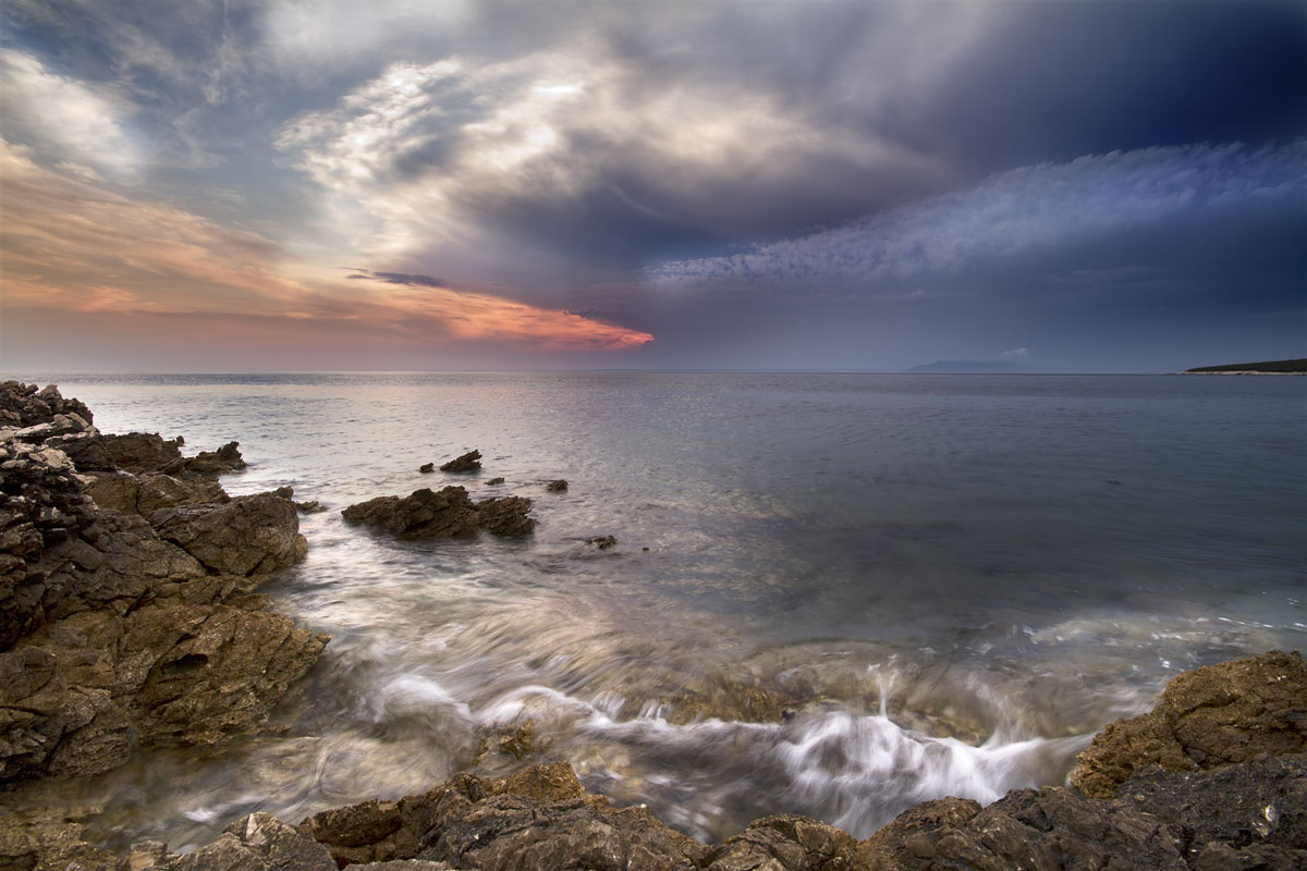 tramonto dall'isola di Cres