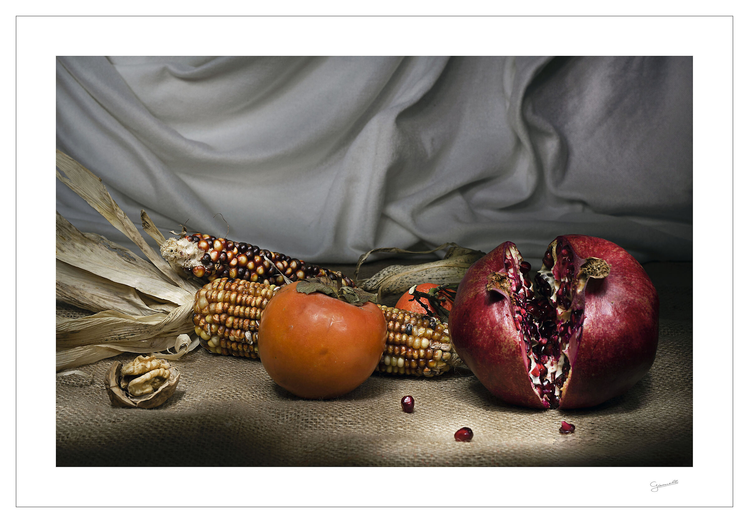 Melograno rosso dentro