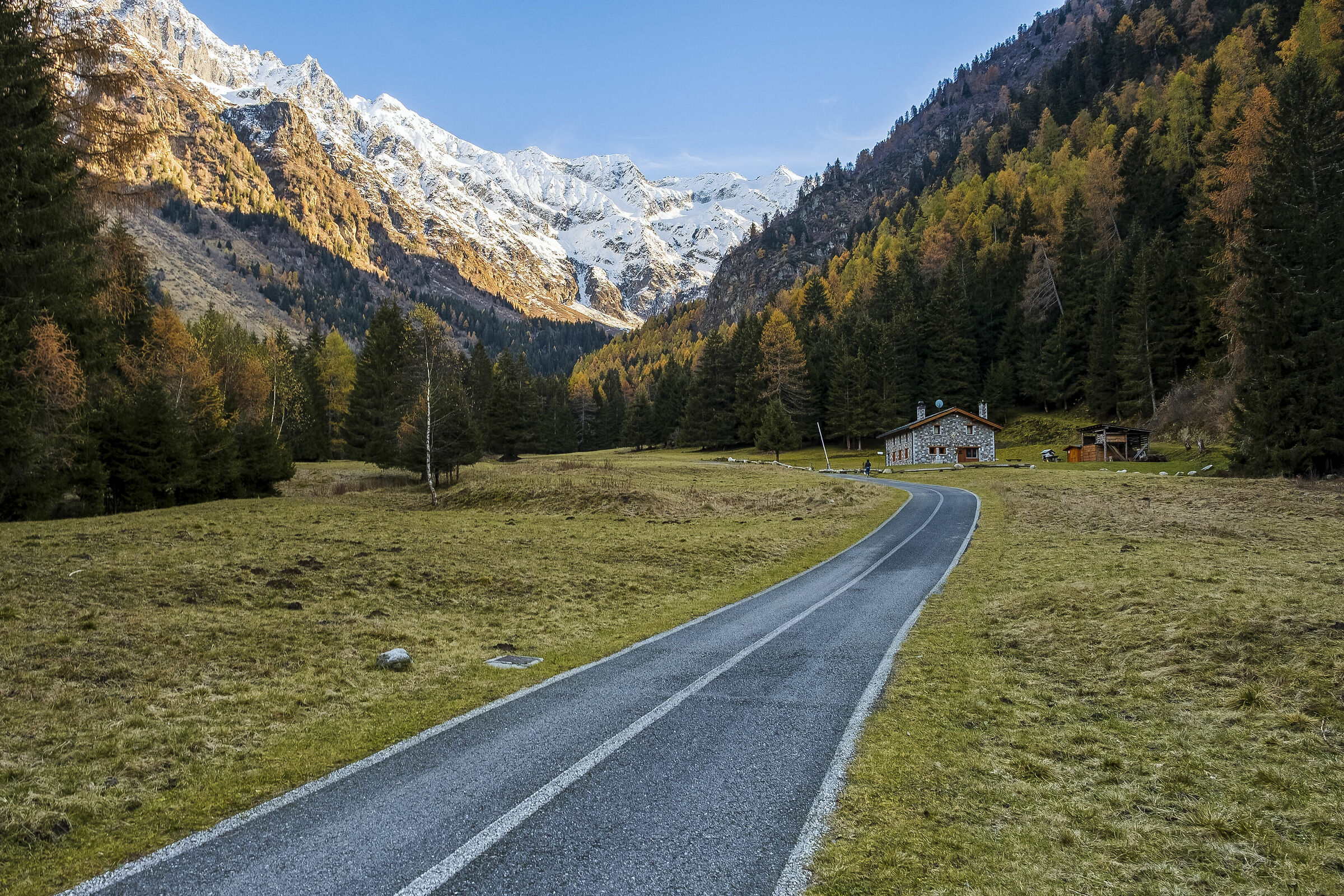 Autumn on the slopes of the mountain