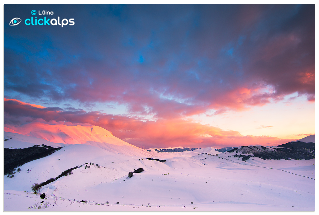 Un tramonto a Castelluccio
