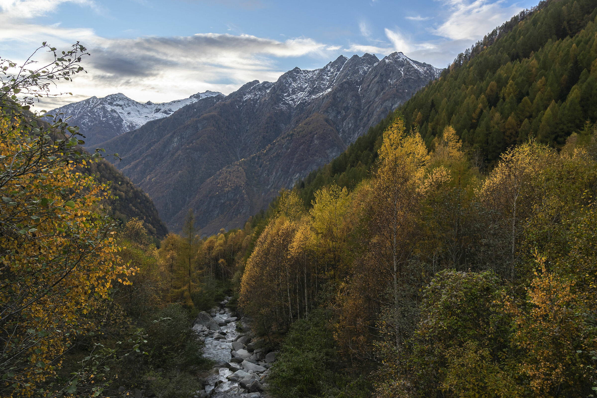 Last lights in Val di Sasso Bisolo
