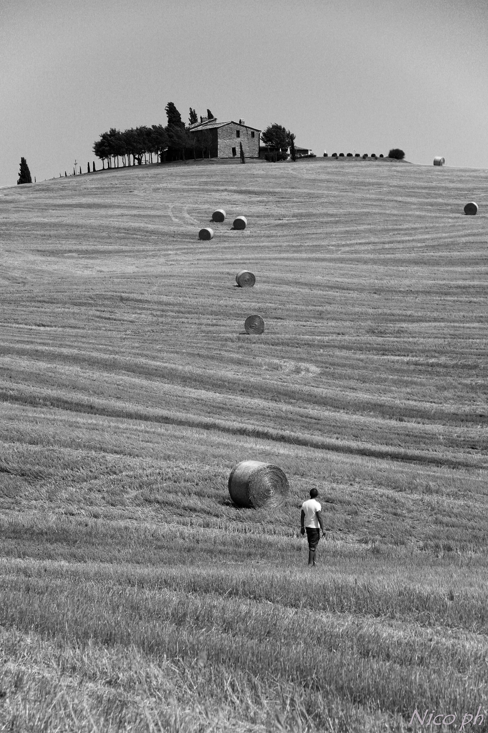 Only between the bales