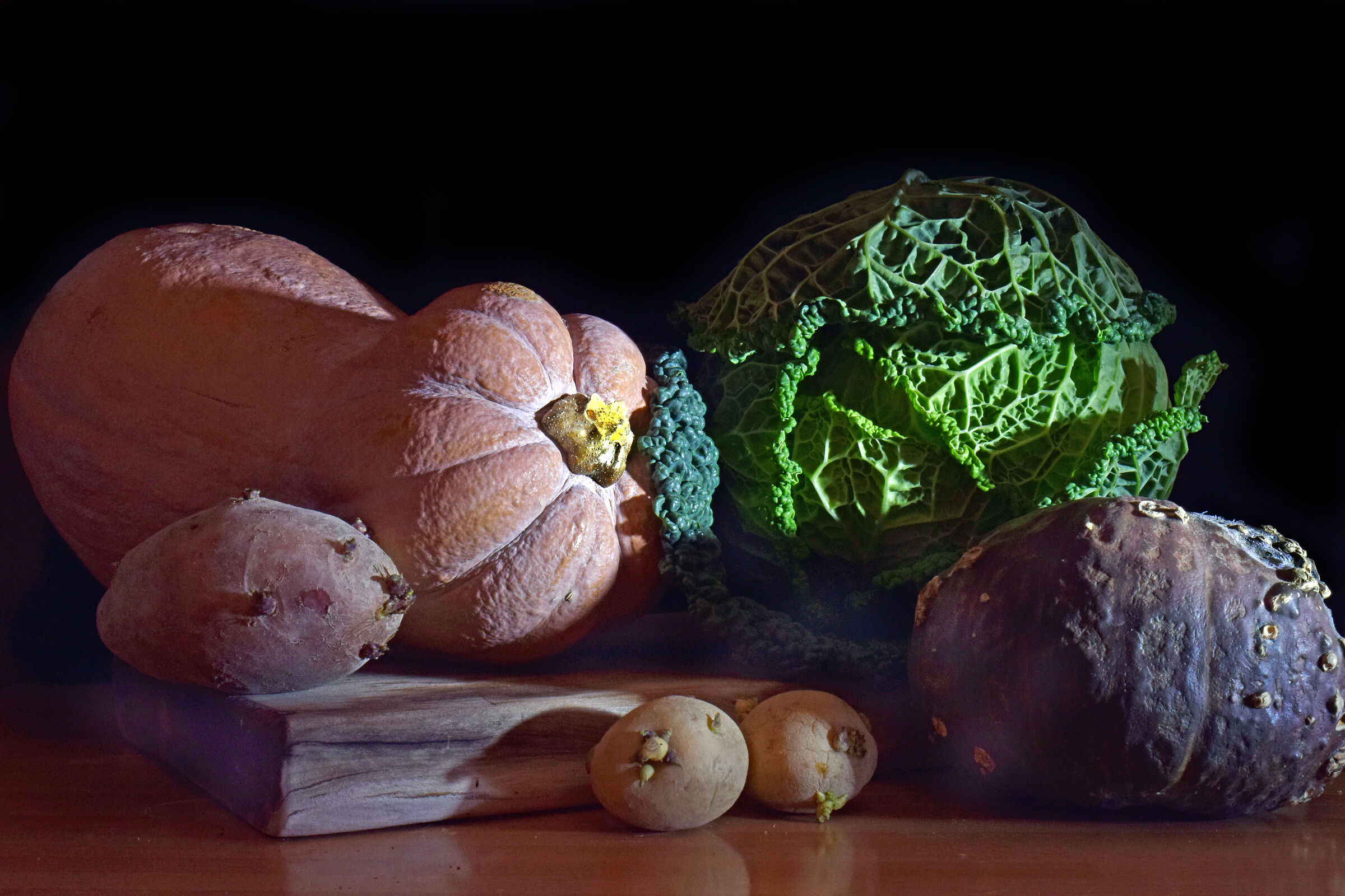 pumpkins cabbage potatoes