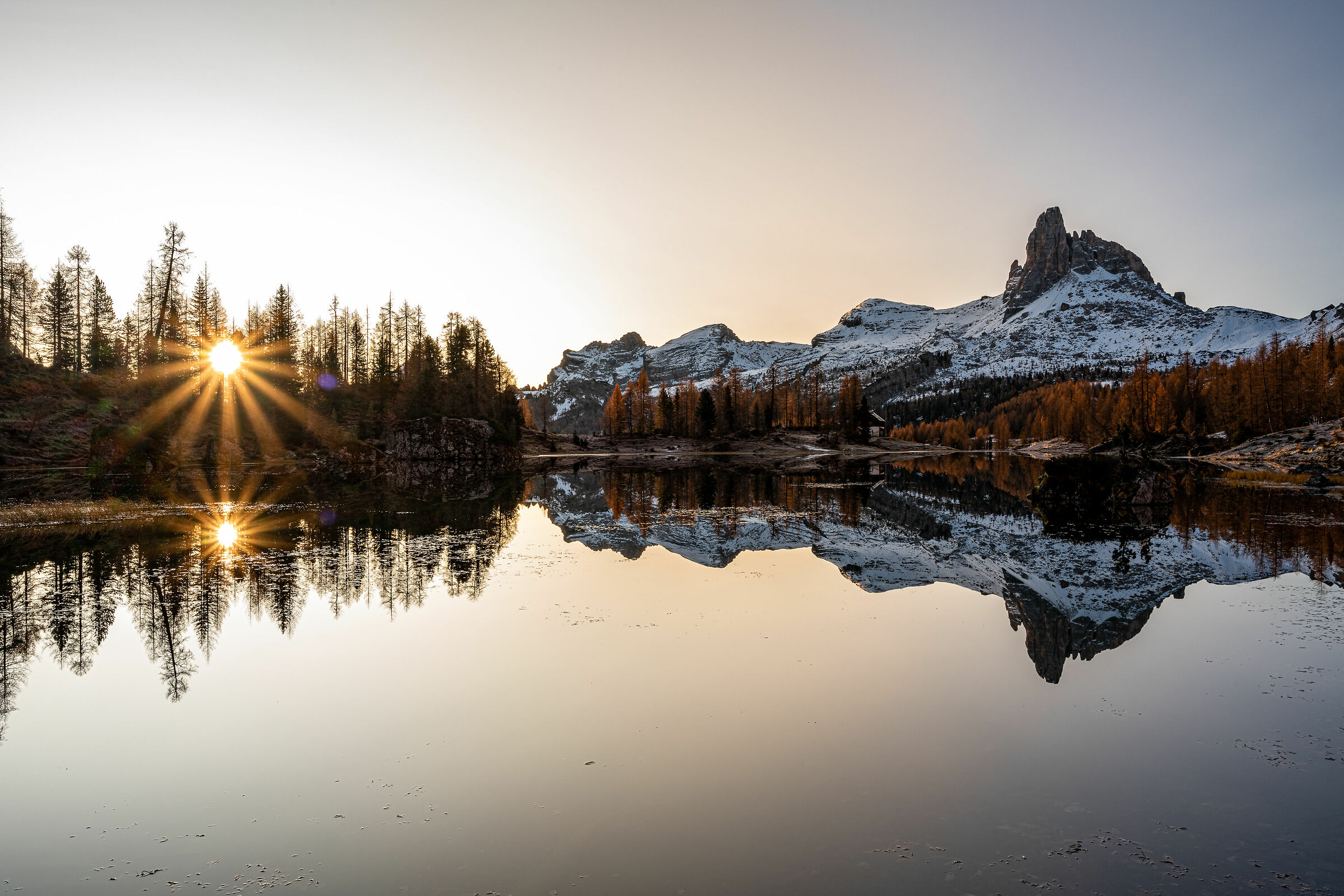 Double Sunrise at Lake Federa
