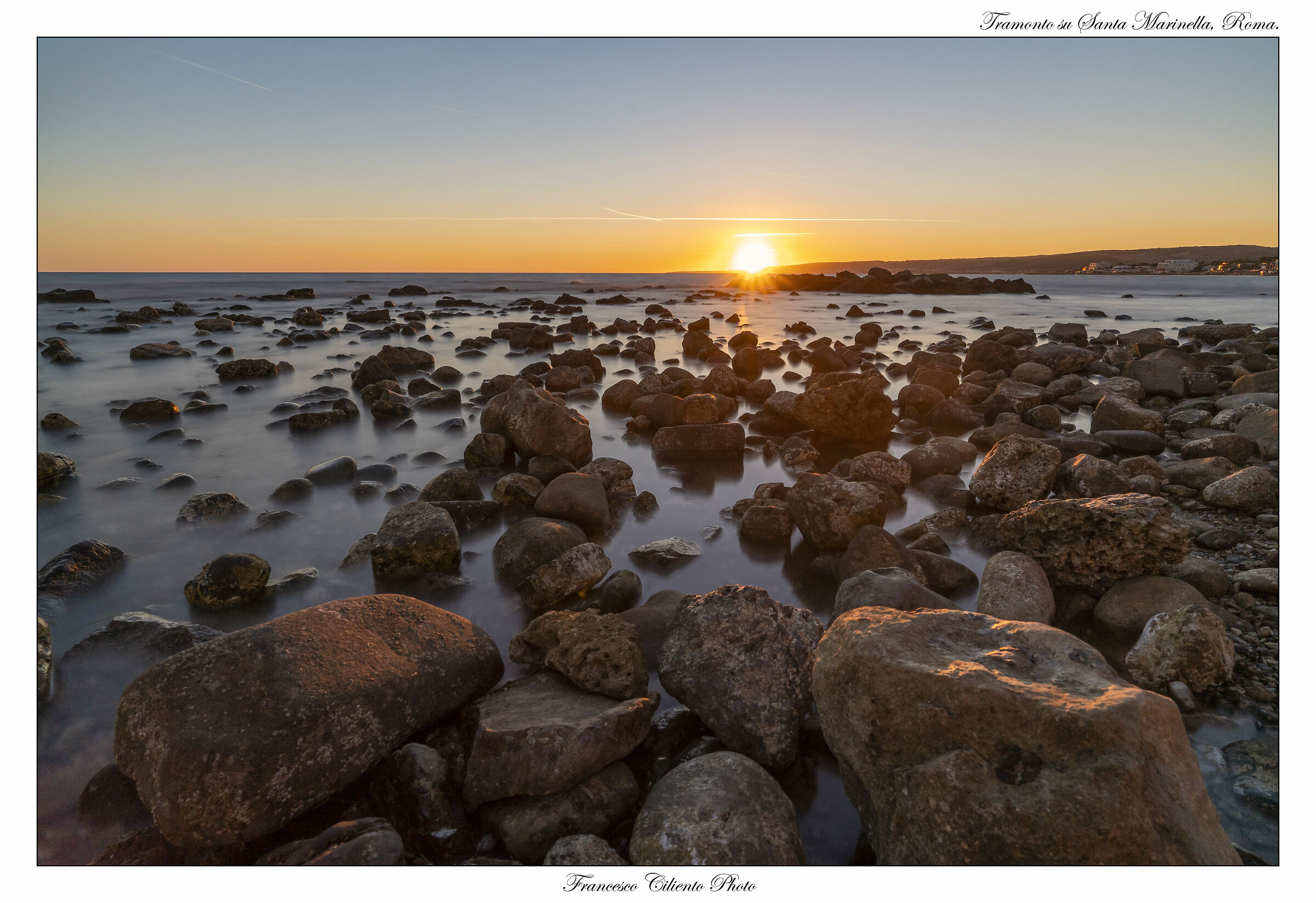 Tramonto su Santa Marinella, Roma.