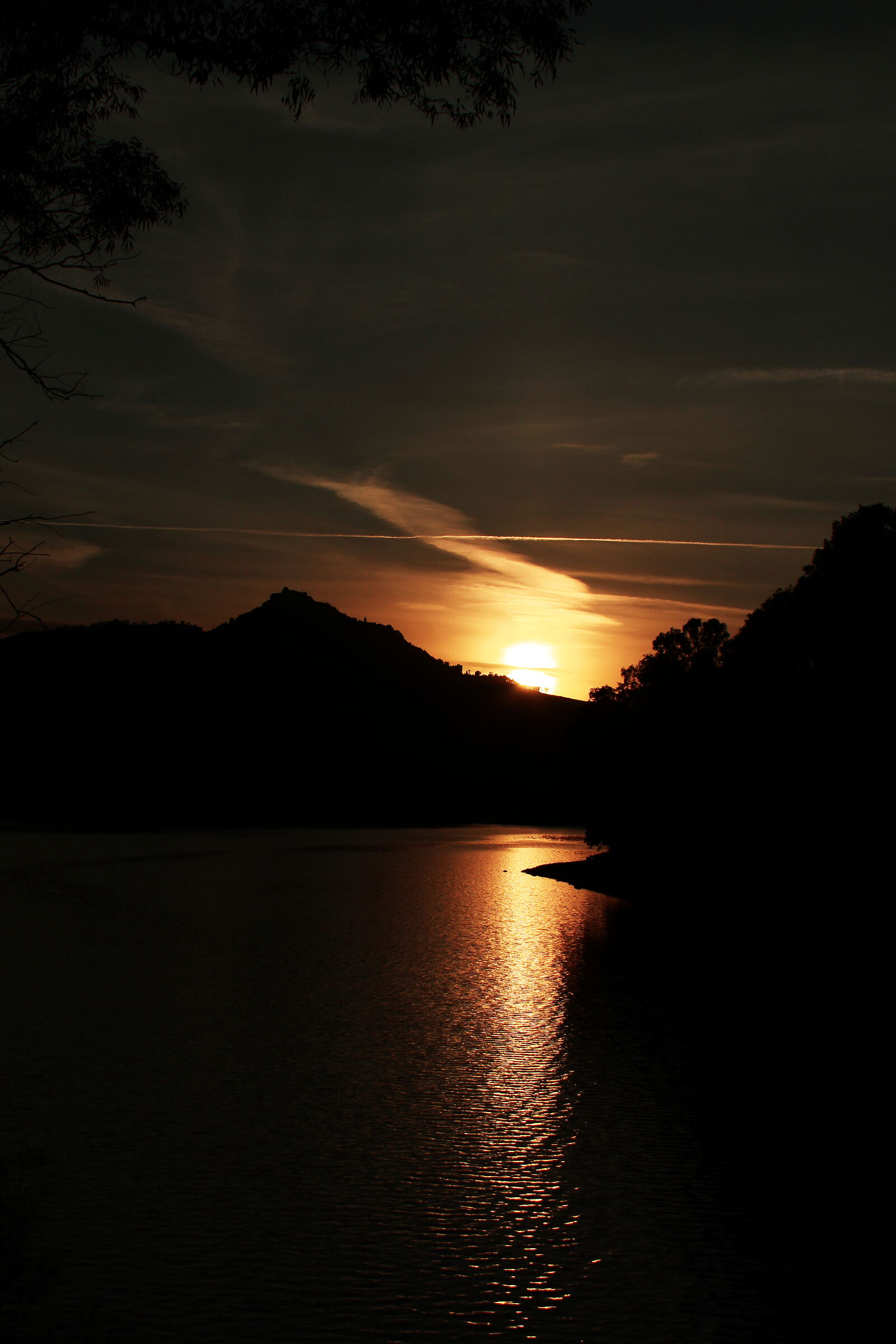 Tramonto al lago pozzillo