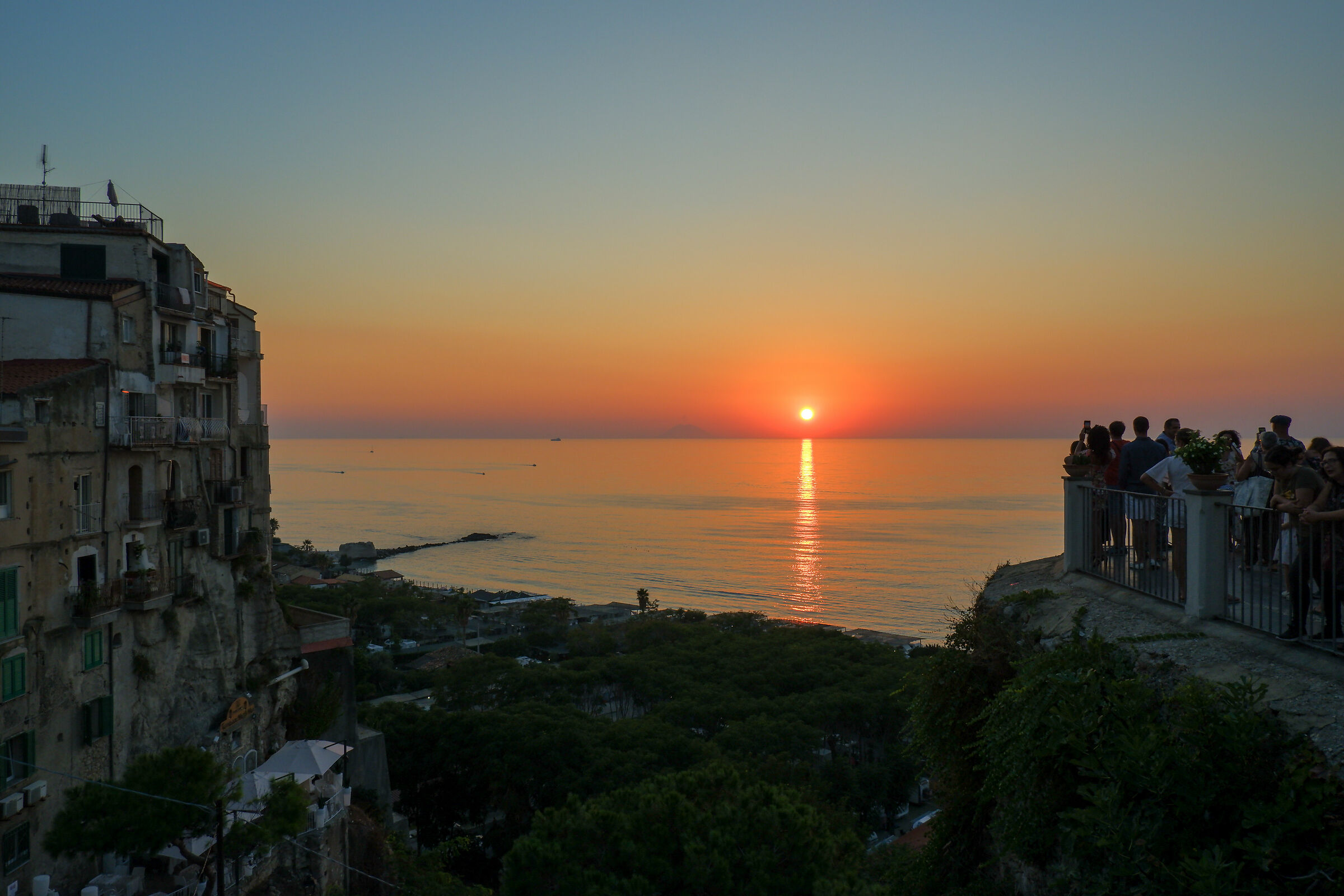 Tropea at sunset