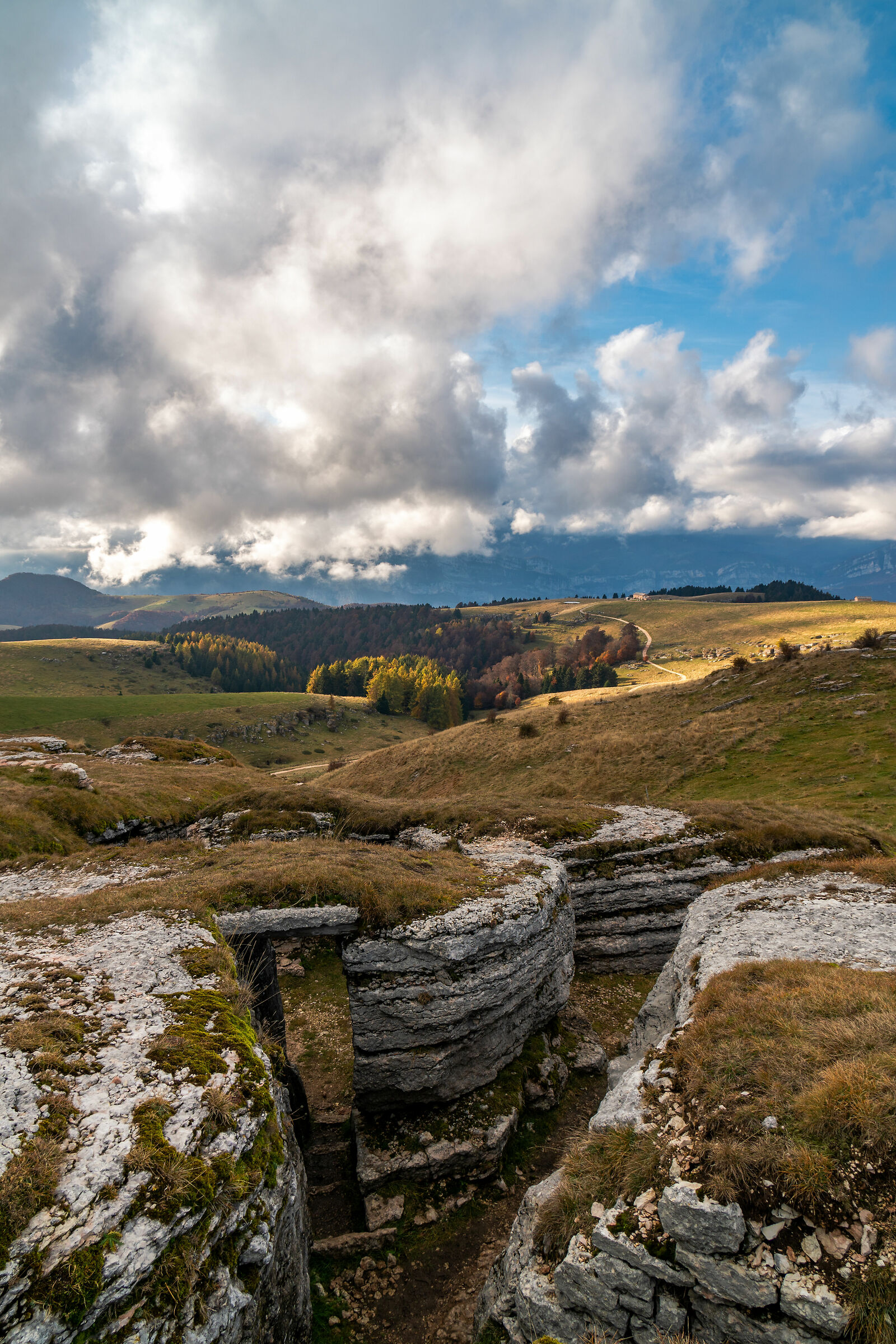 Trincee vicino a Malga Lessinia