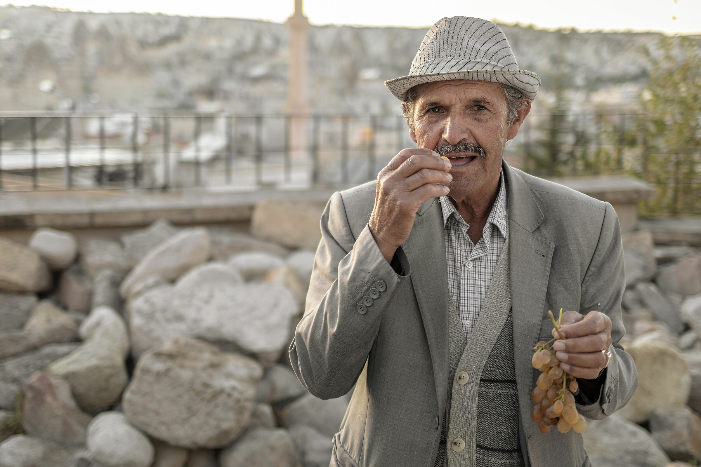 The farmer and the grapes.