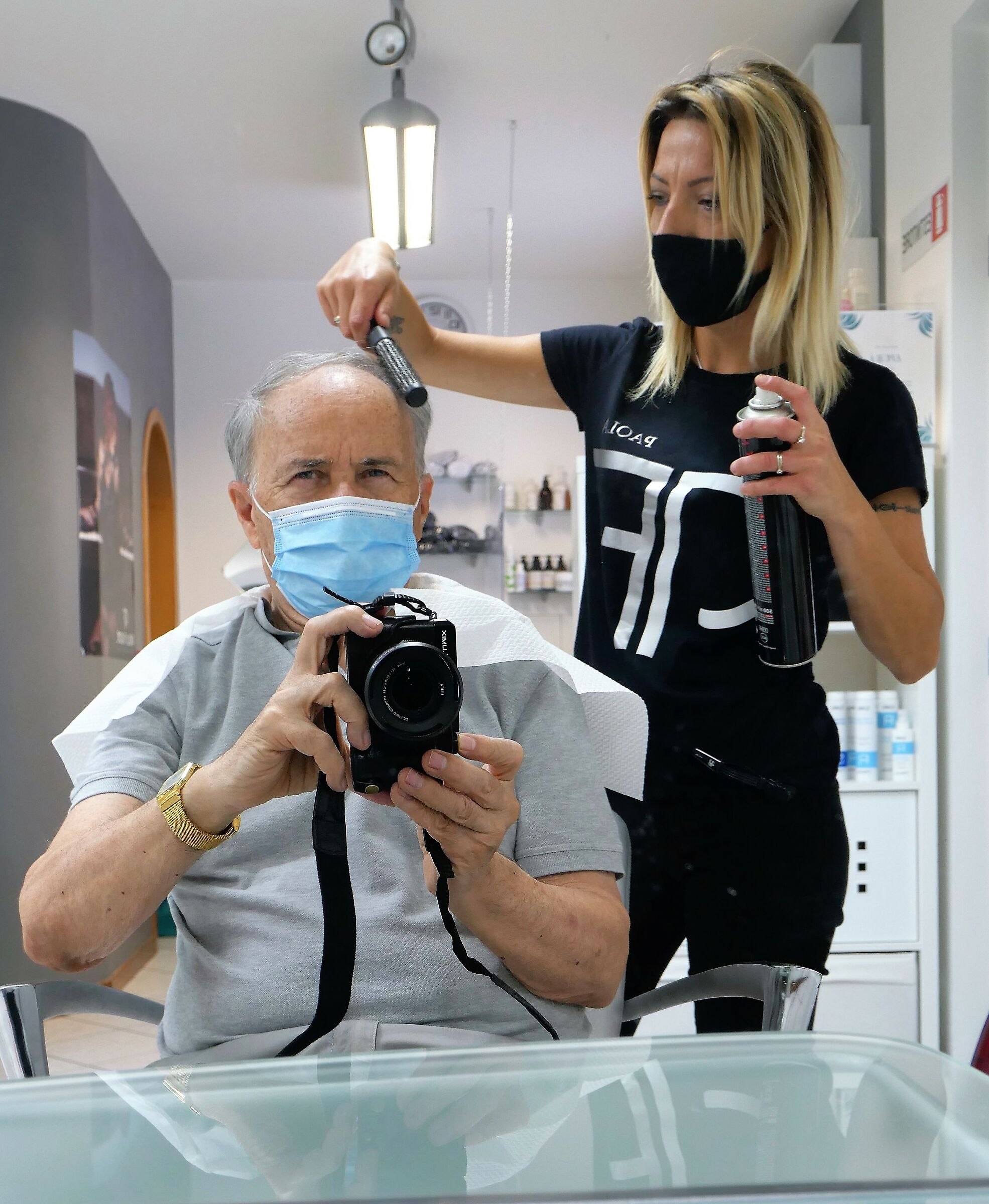 Il restauro del monumento.