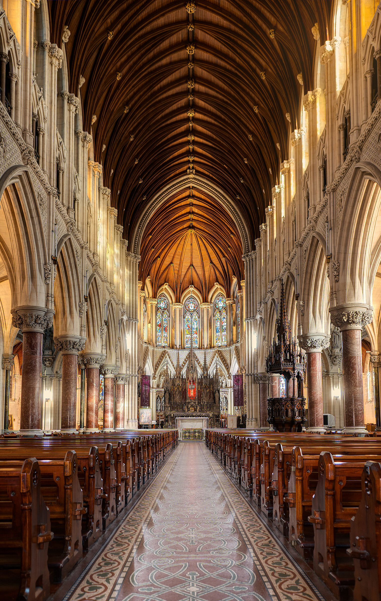 Inside the cathedral