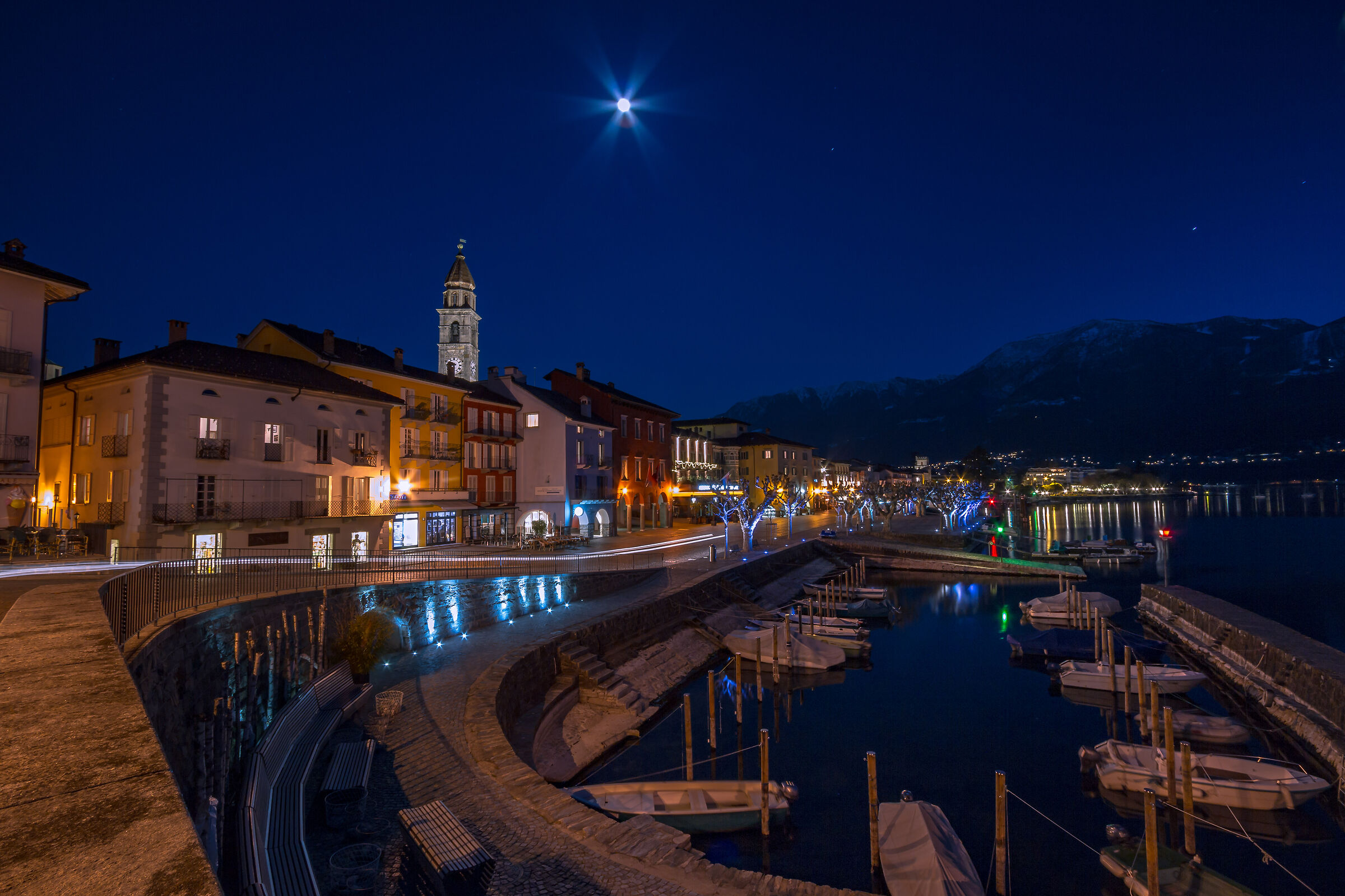 Ascona along lake