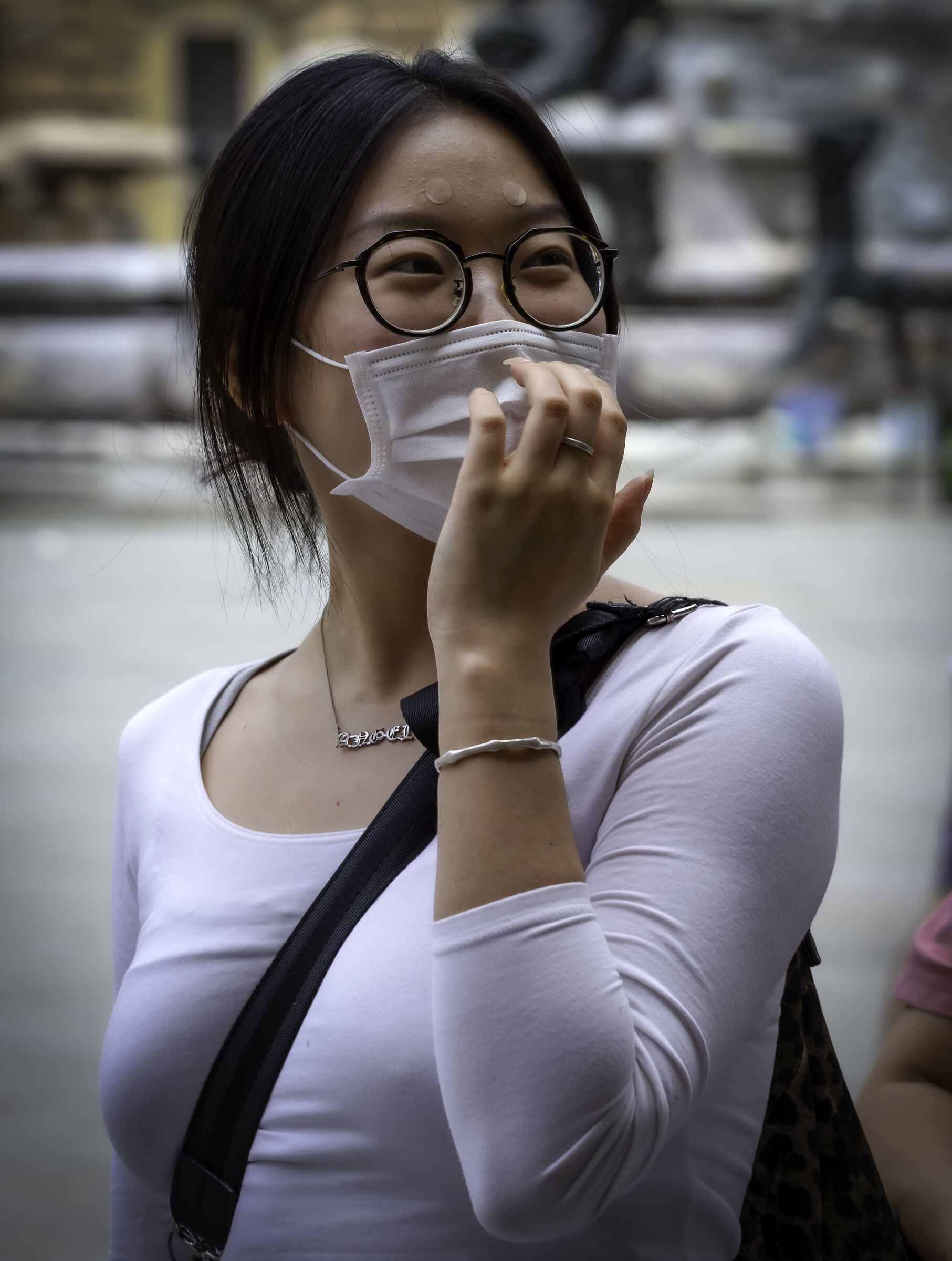 Masked smile