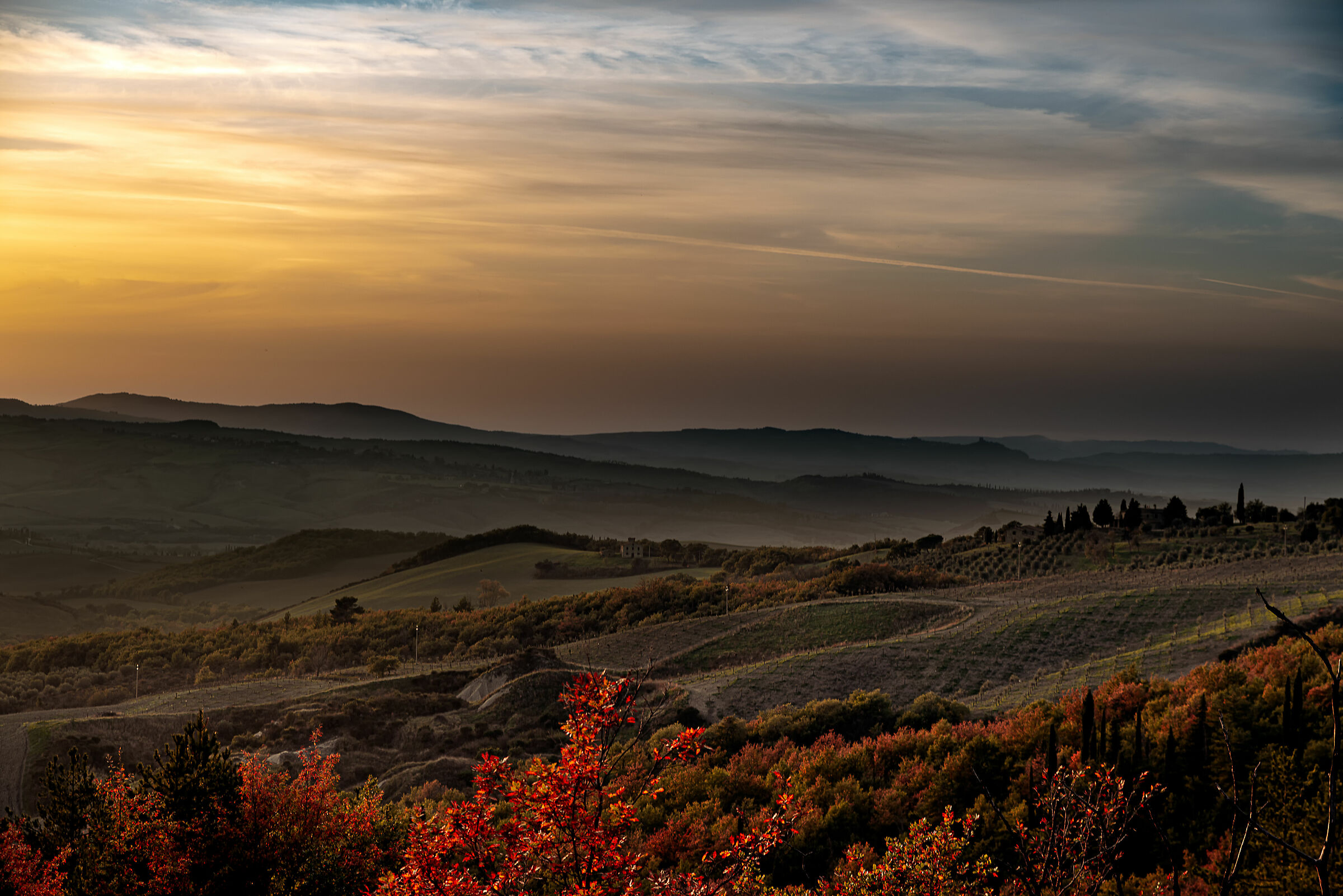 last sunset in Tuscany ?? will want to say that in June