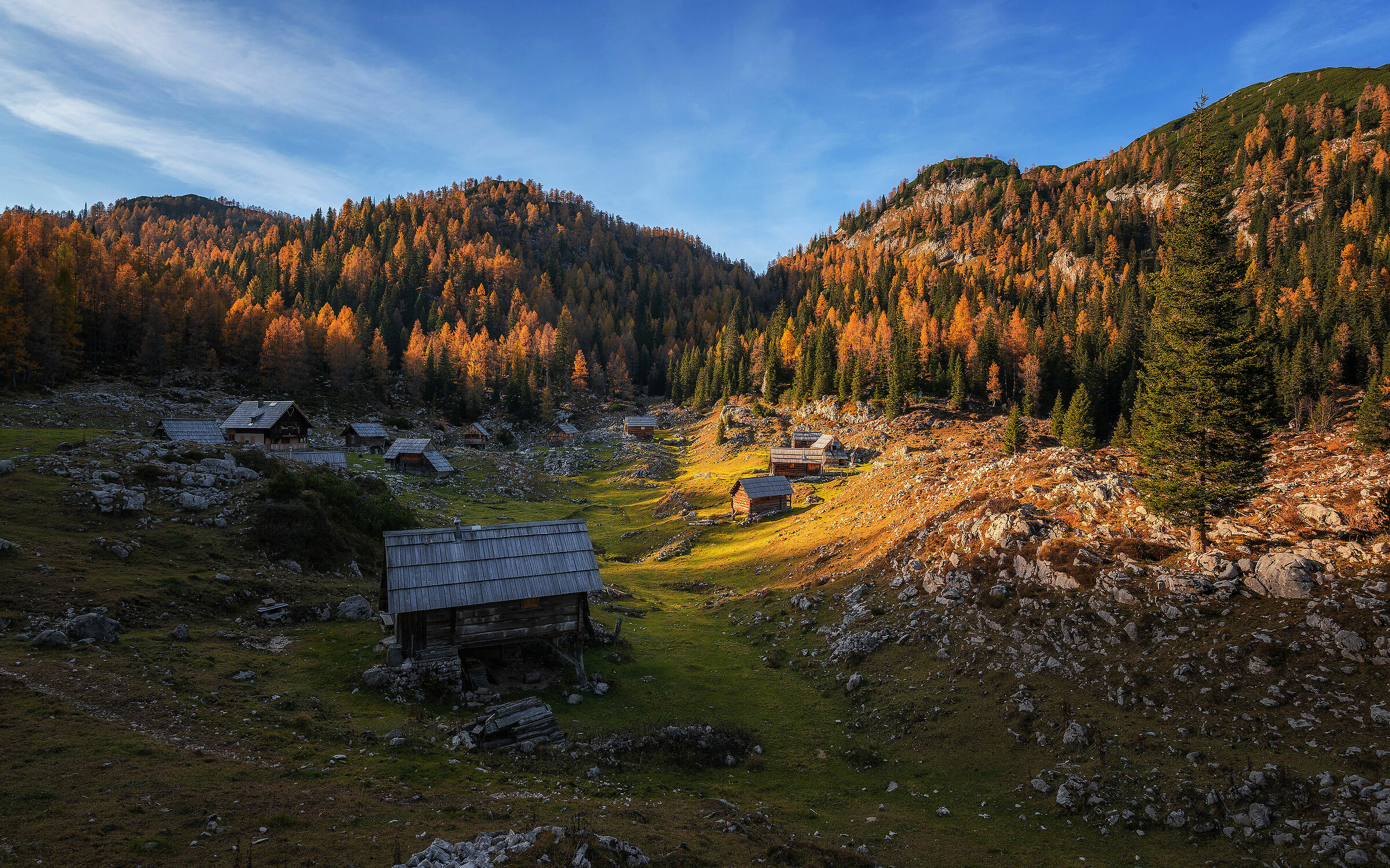 Cottage a Dedno polje nelle Alpi Giulie
