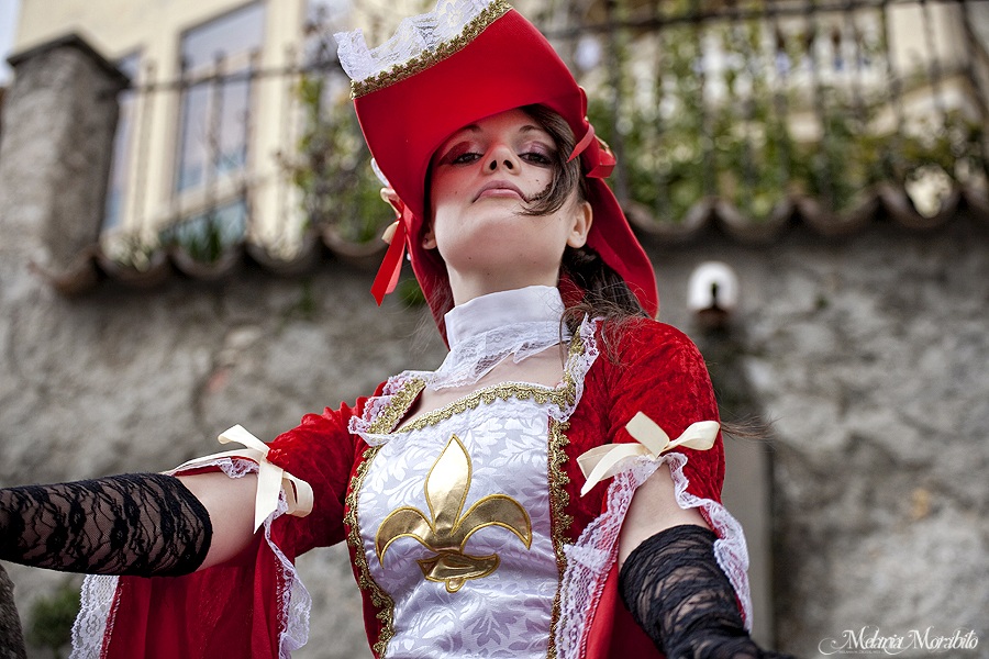 Musketeer Lady in Red