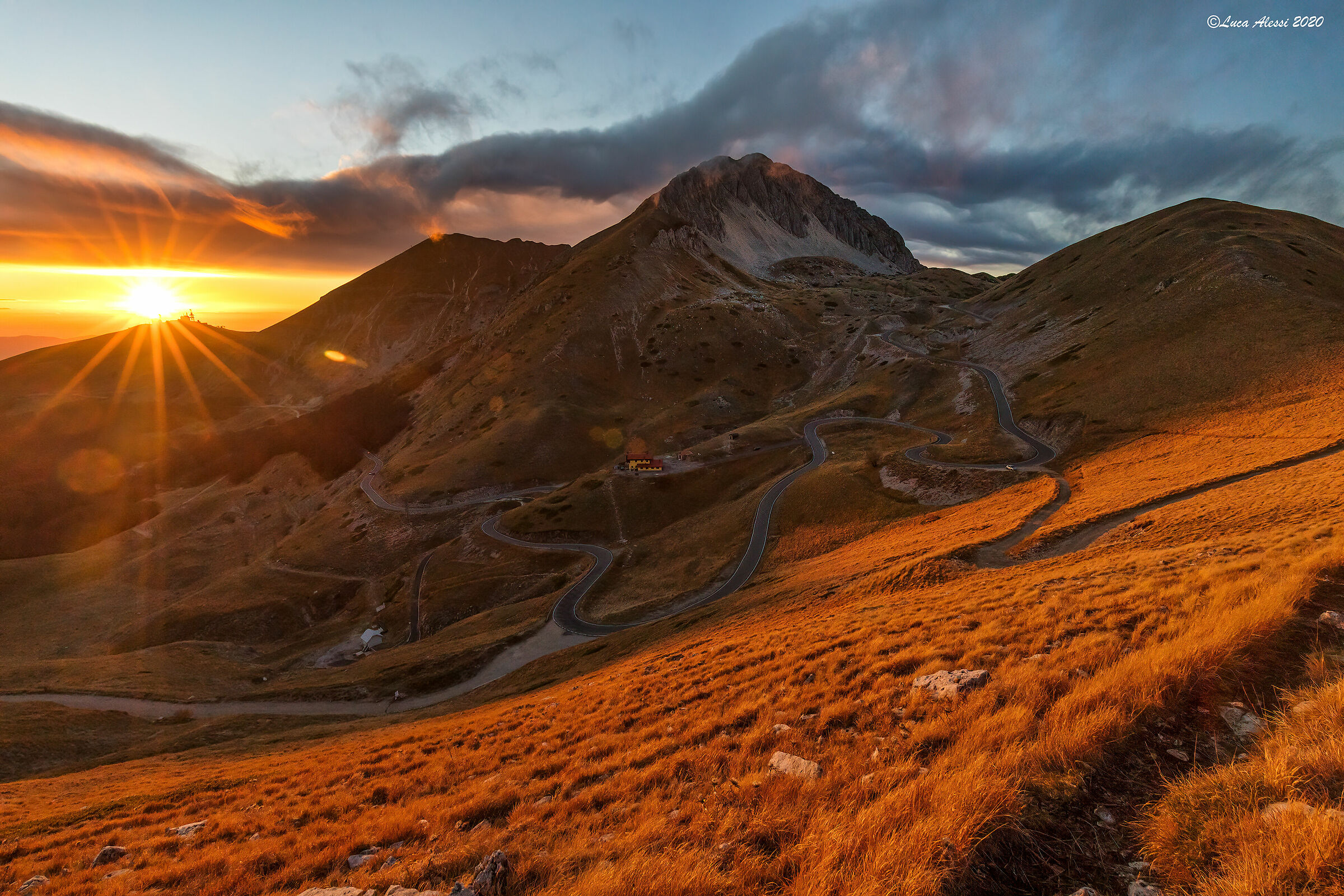 Tramonto autunnale sul Terminillo