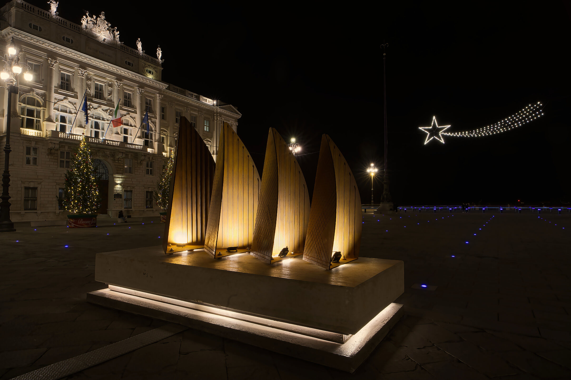 Christmas night in Trieste