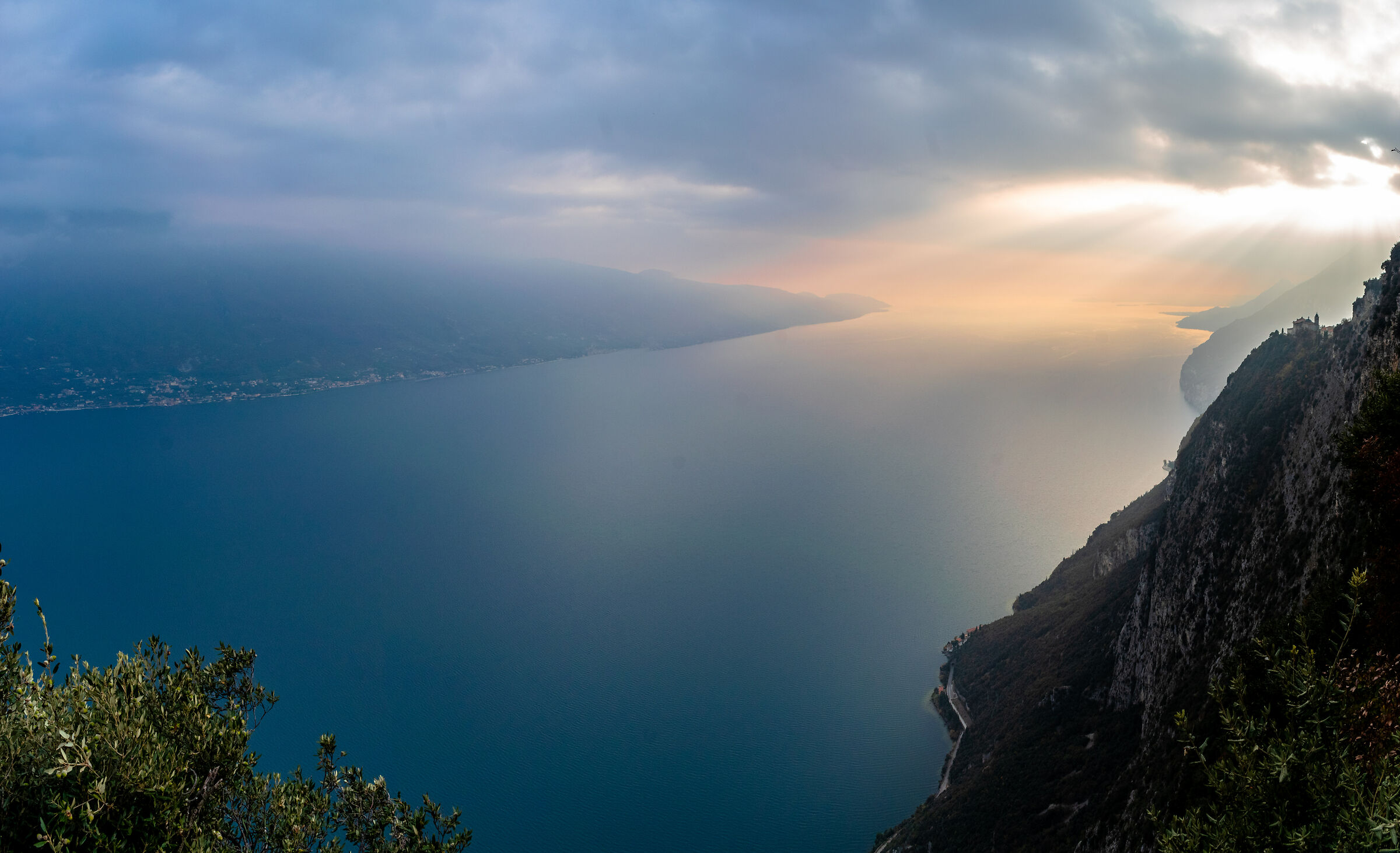 Lake Garda from the Hermitage of Montecastello, Tignale.