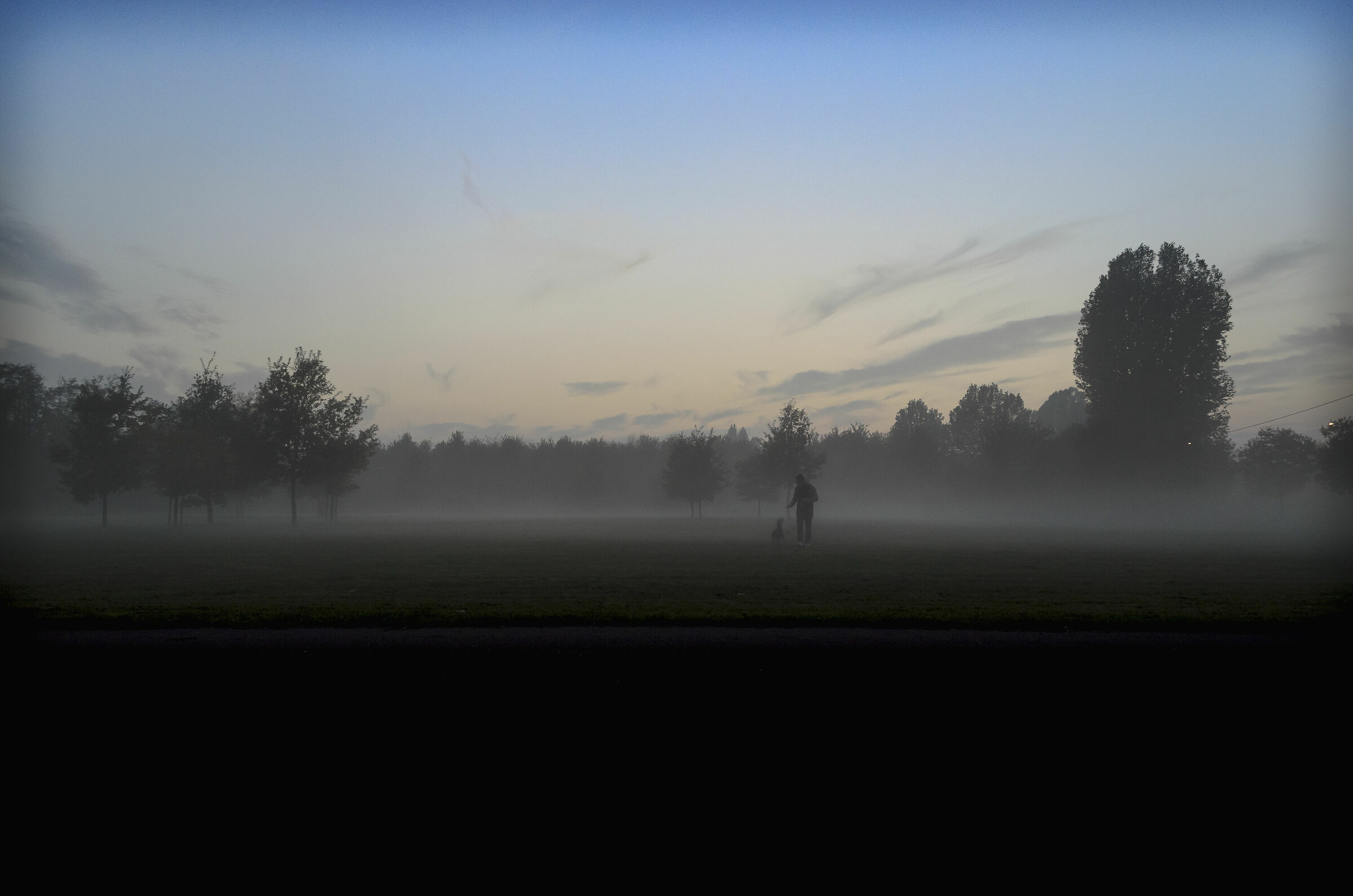 2 friends in the fog