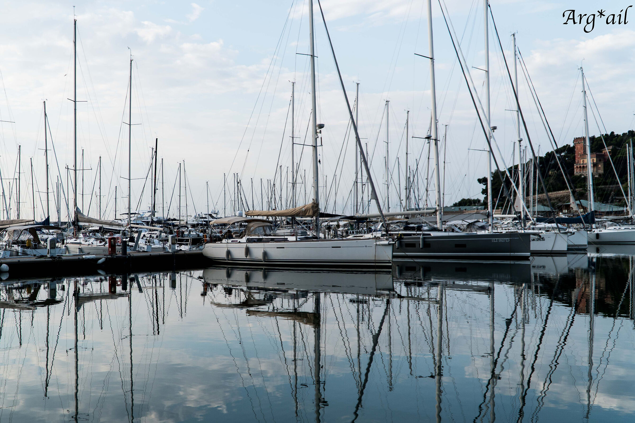At the port