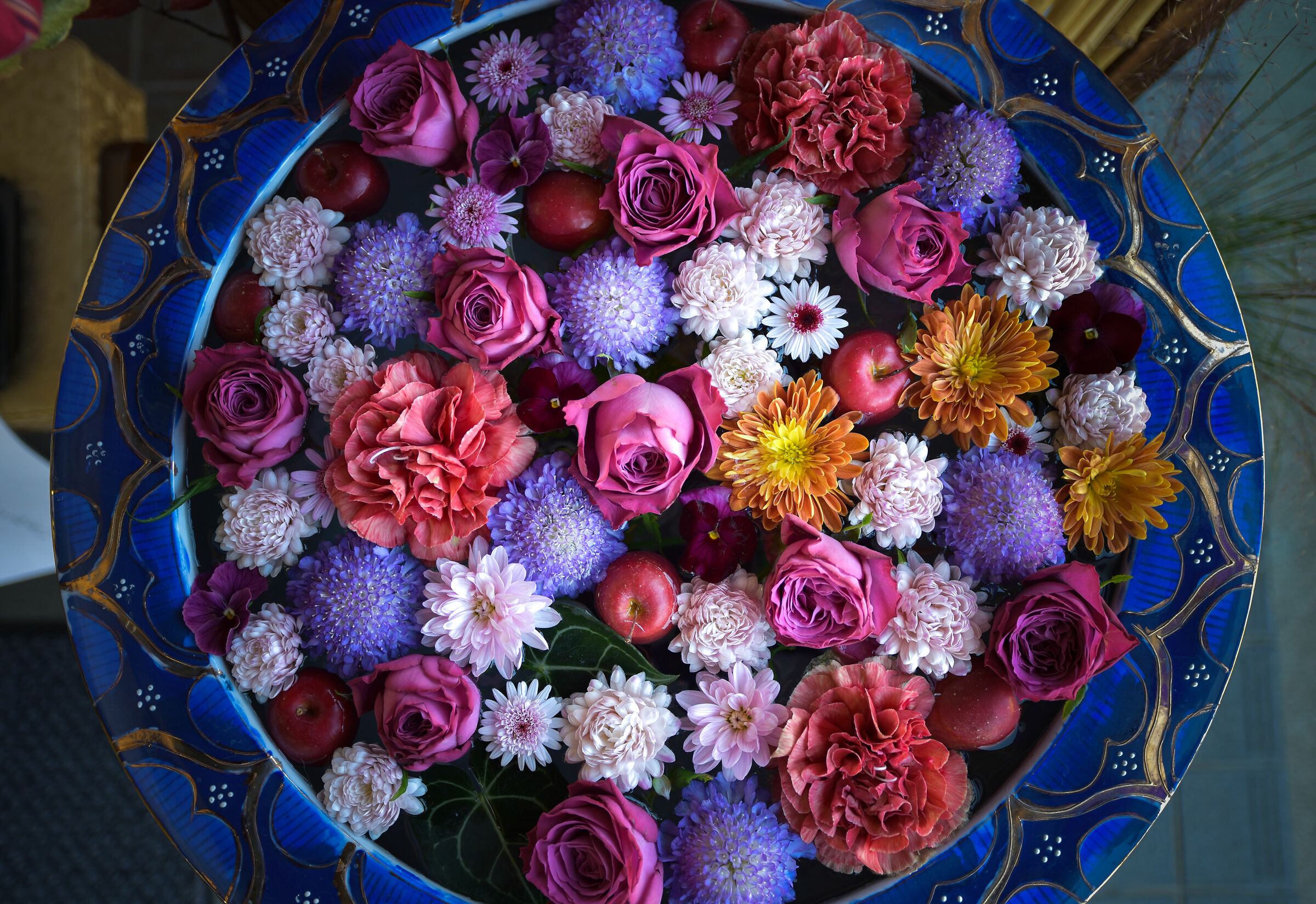 Floating Flower in a Japanese Temple