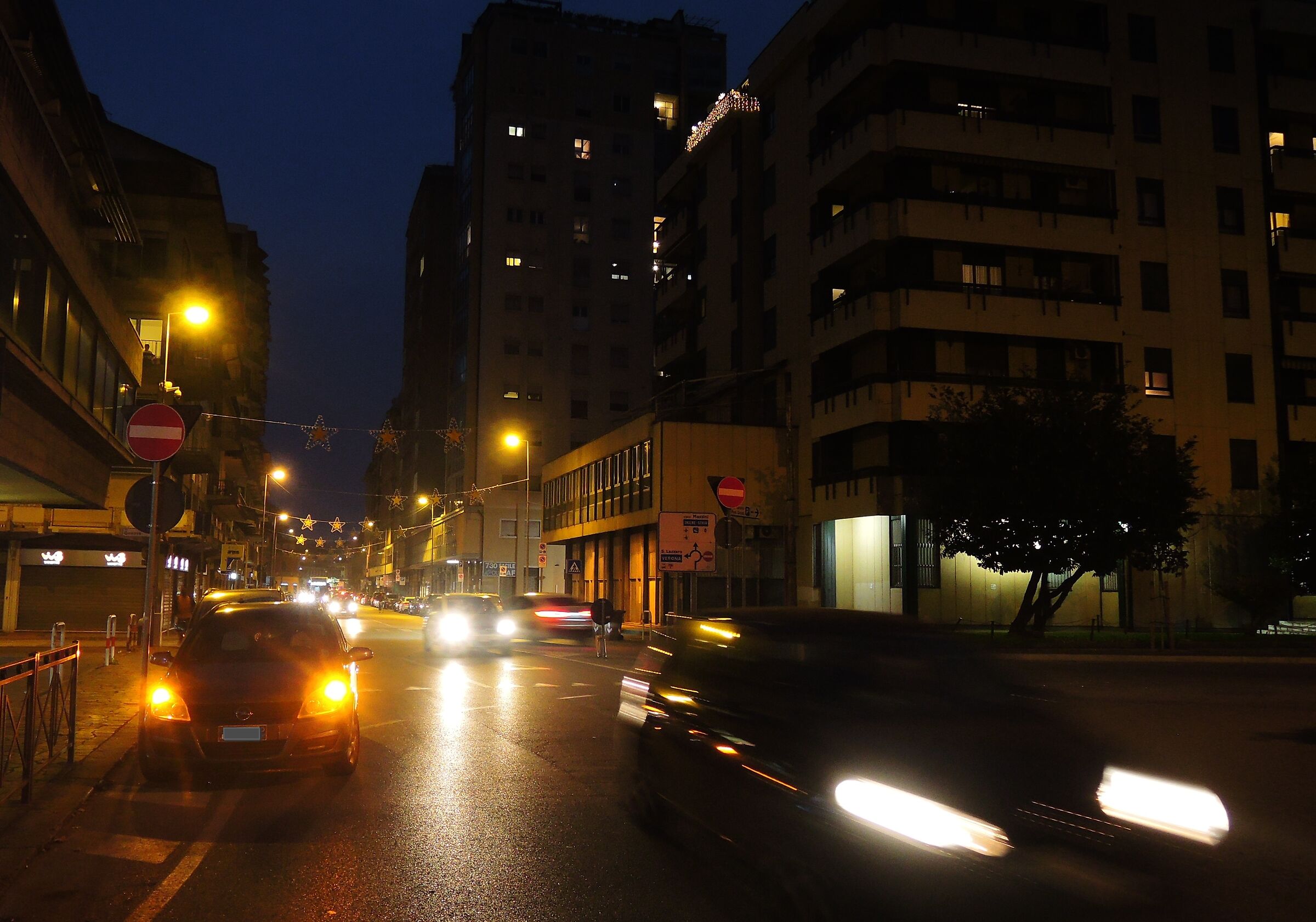 Streets in the evening