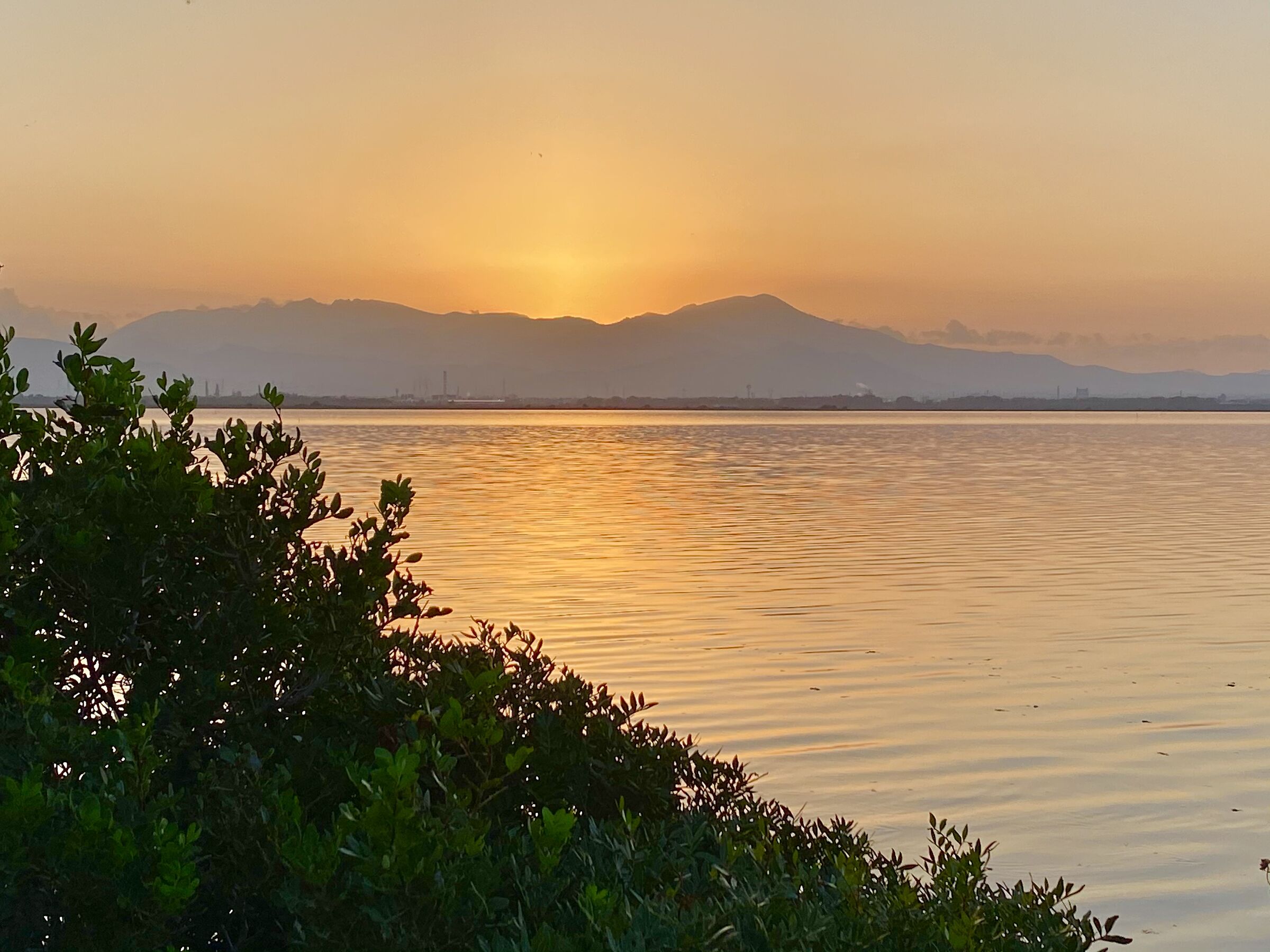 Sunset over St. Gilla Pond