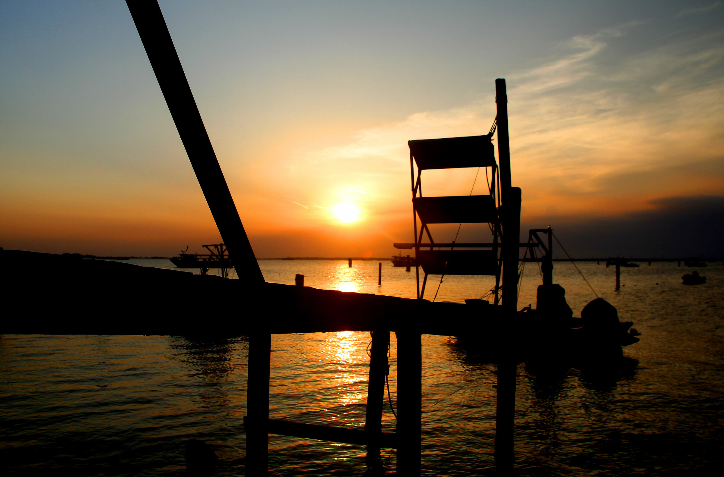 sunset in scardovari