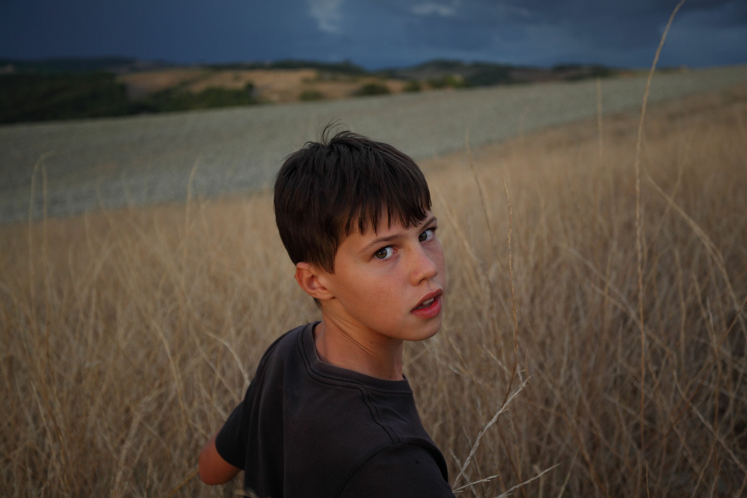 In the Tuscan hills, at nightfall...