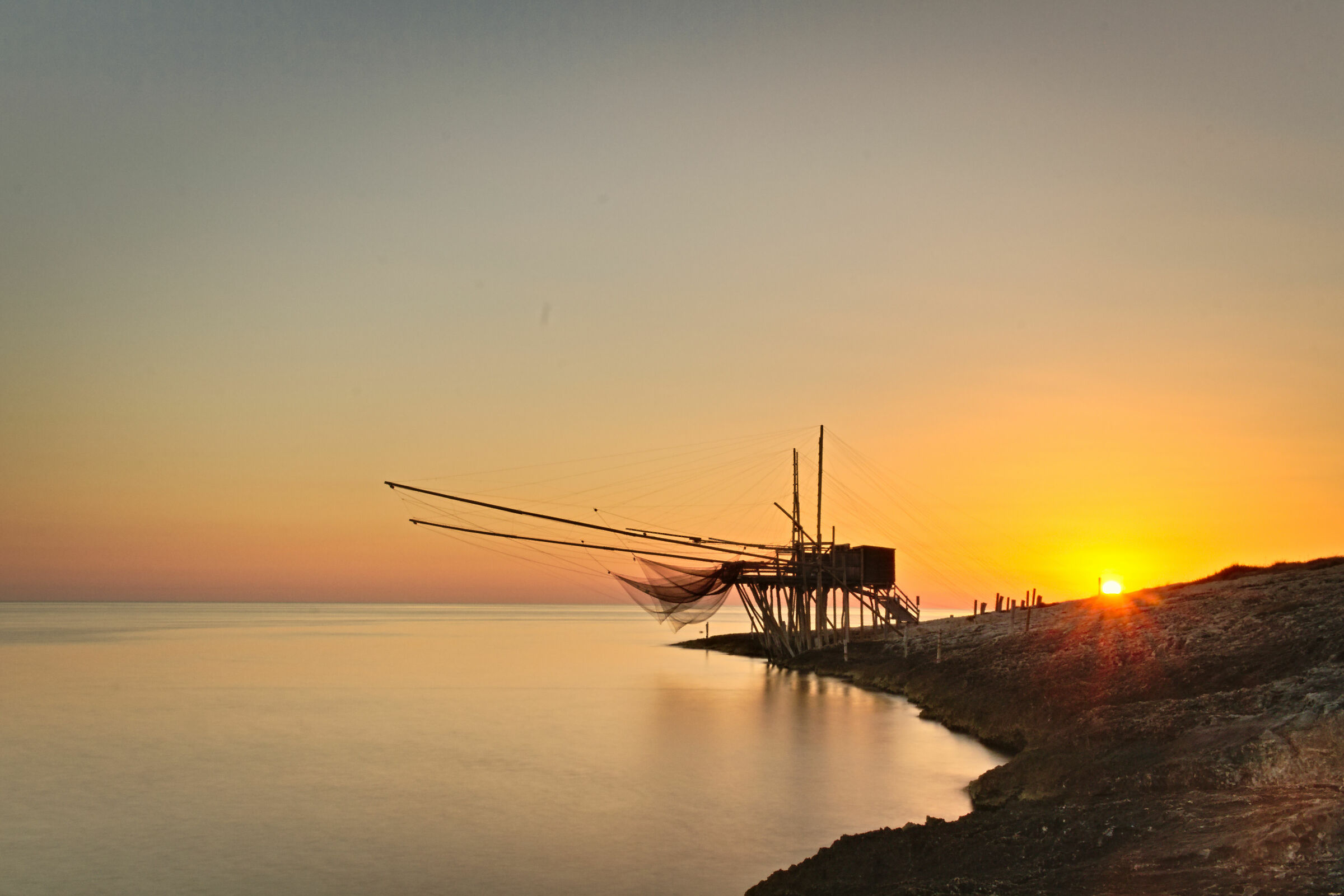 Sunrise over Trabucco Vieste - Gargano