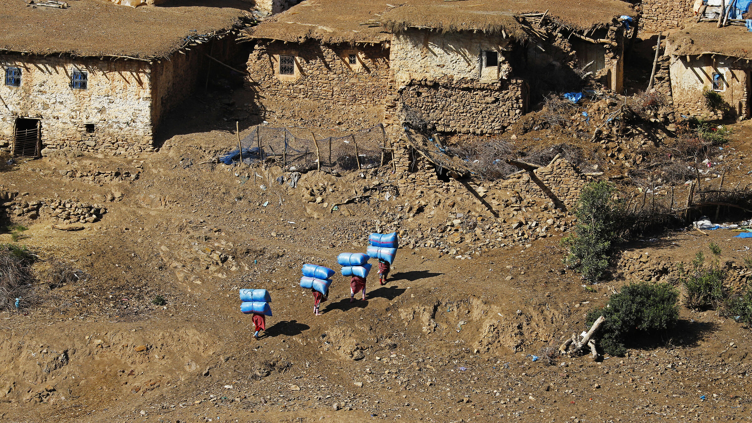 Fatica e sudore in montagna