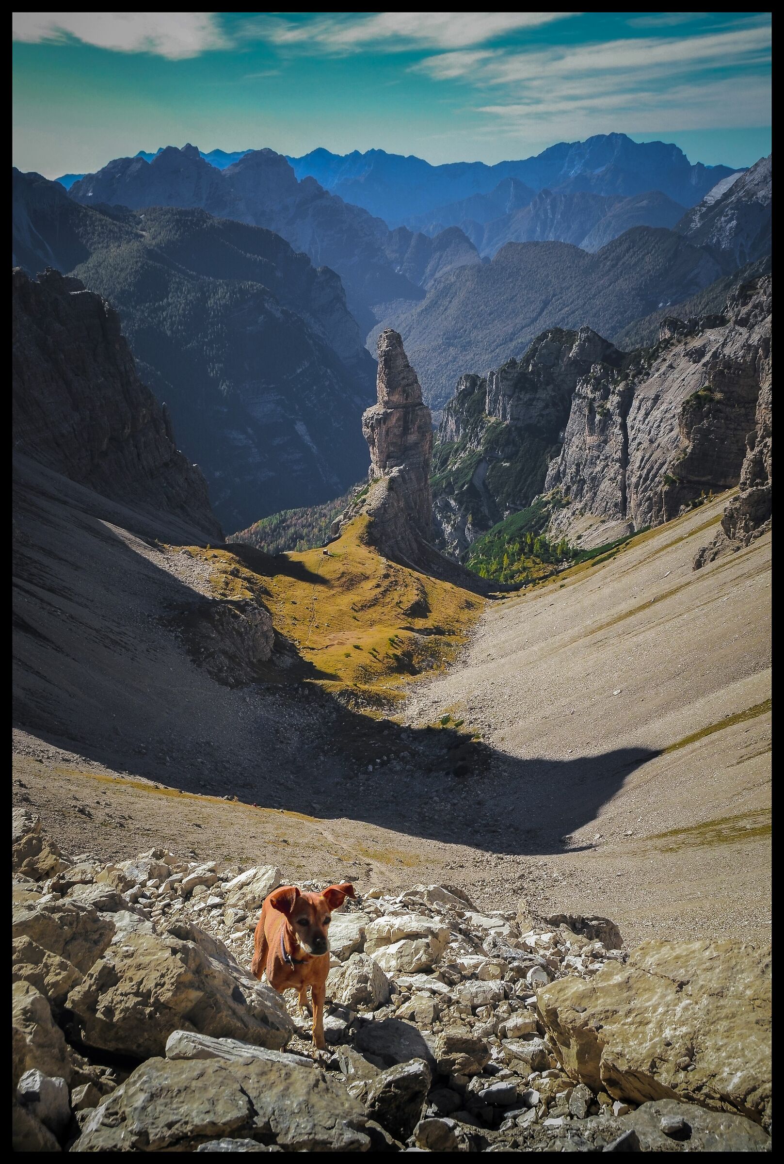 lilly and the bell tower of val montanaia