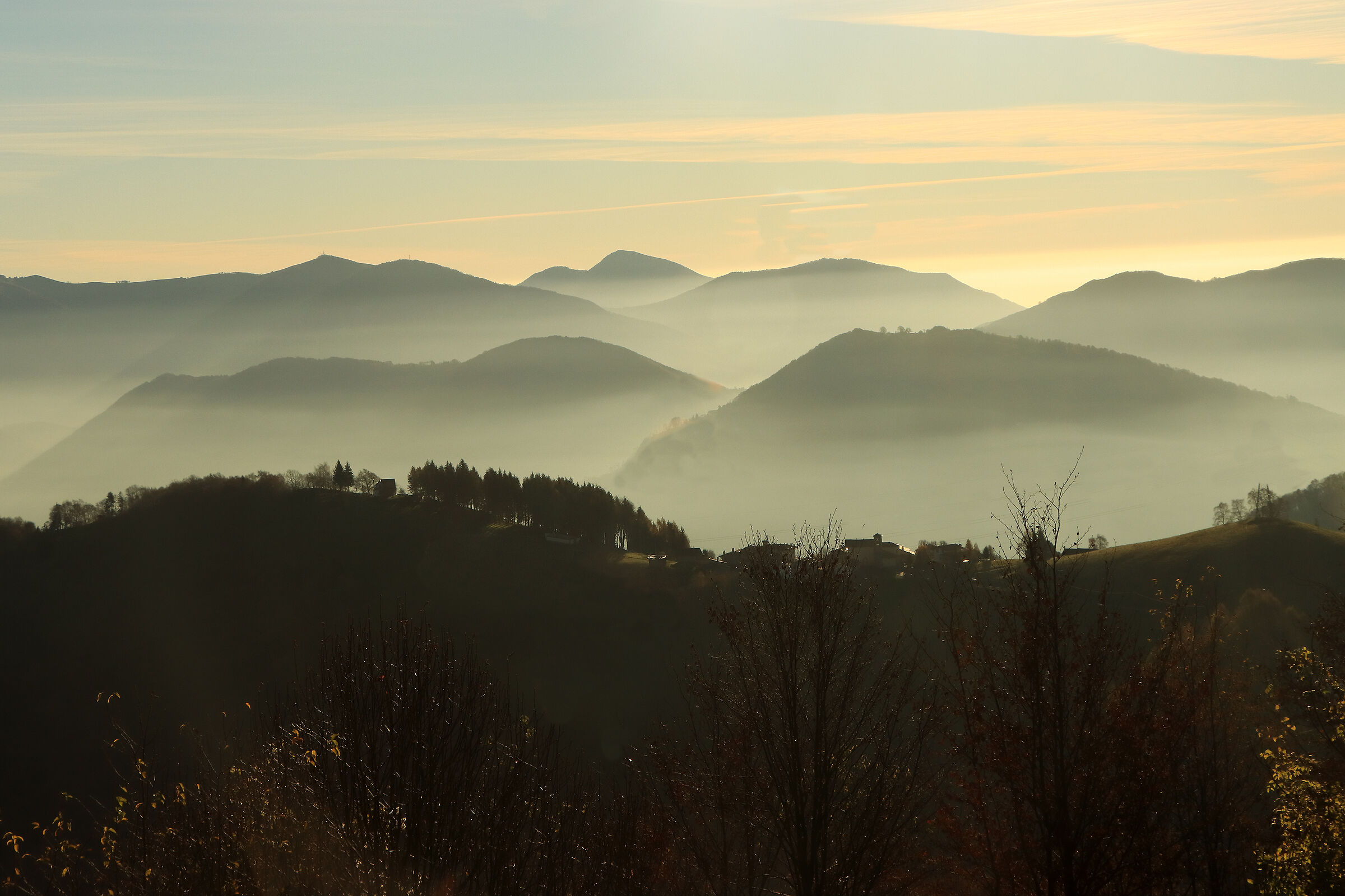 acquarelli di montagne