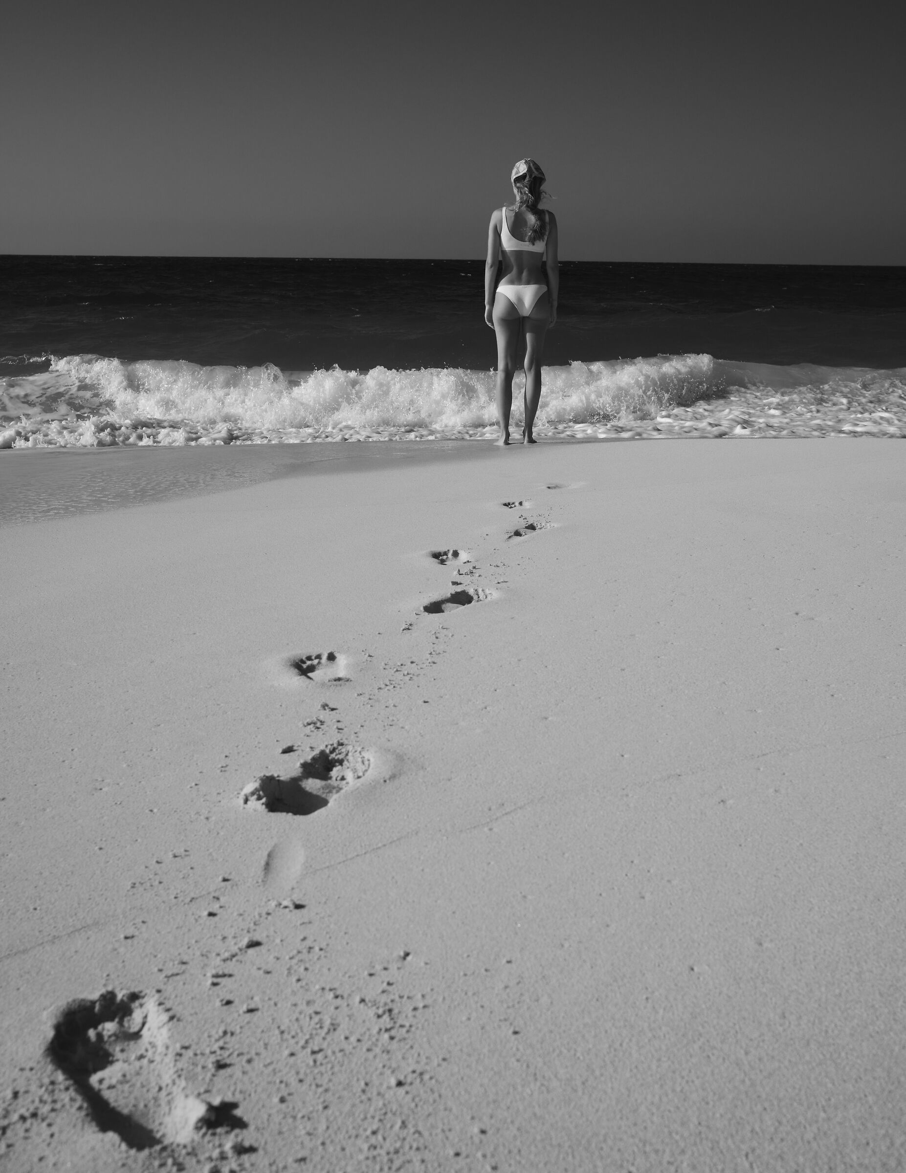 on the beach