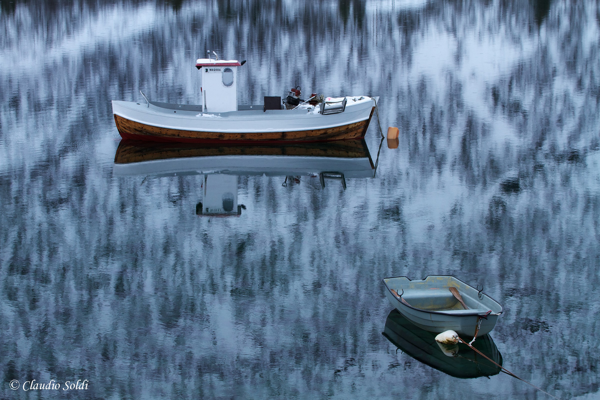 Boats reflected - Lofoten