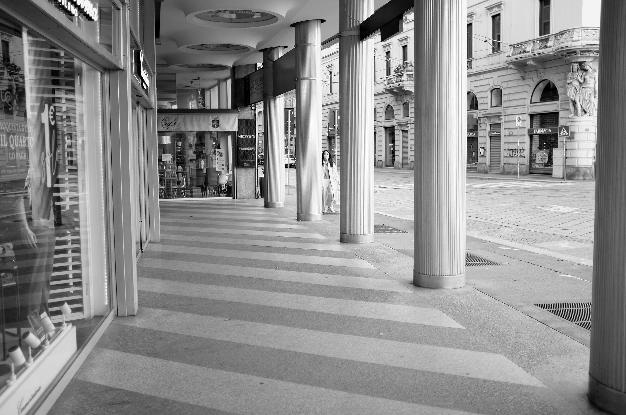 Milan deserted... or almost