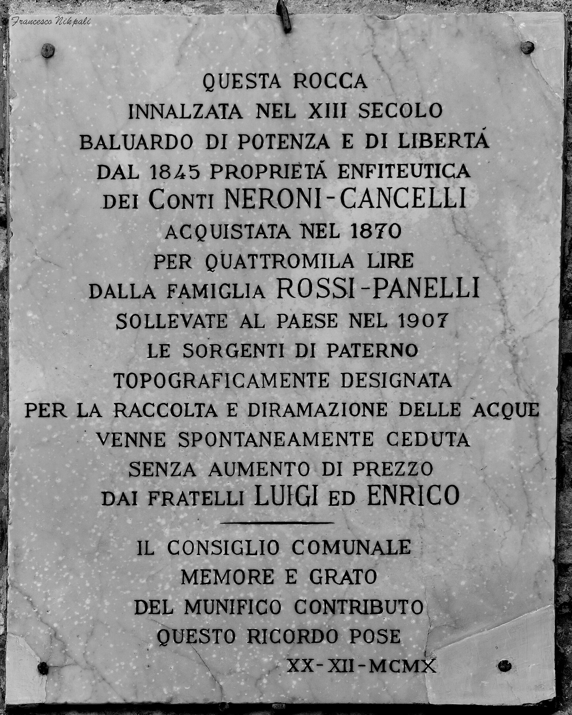 ... Curiosità di un tempo
