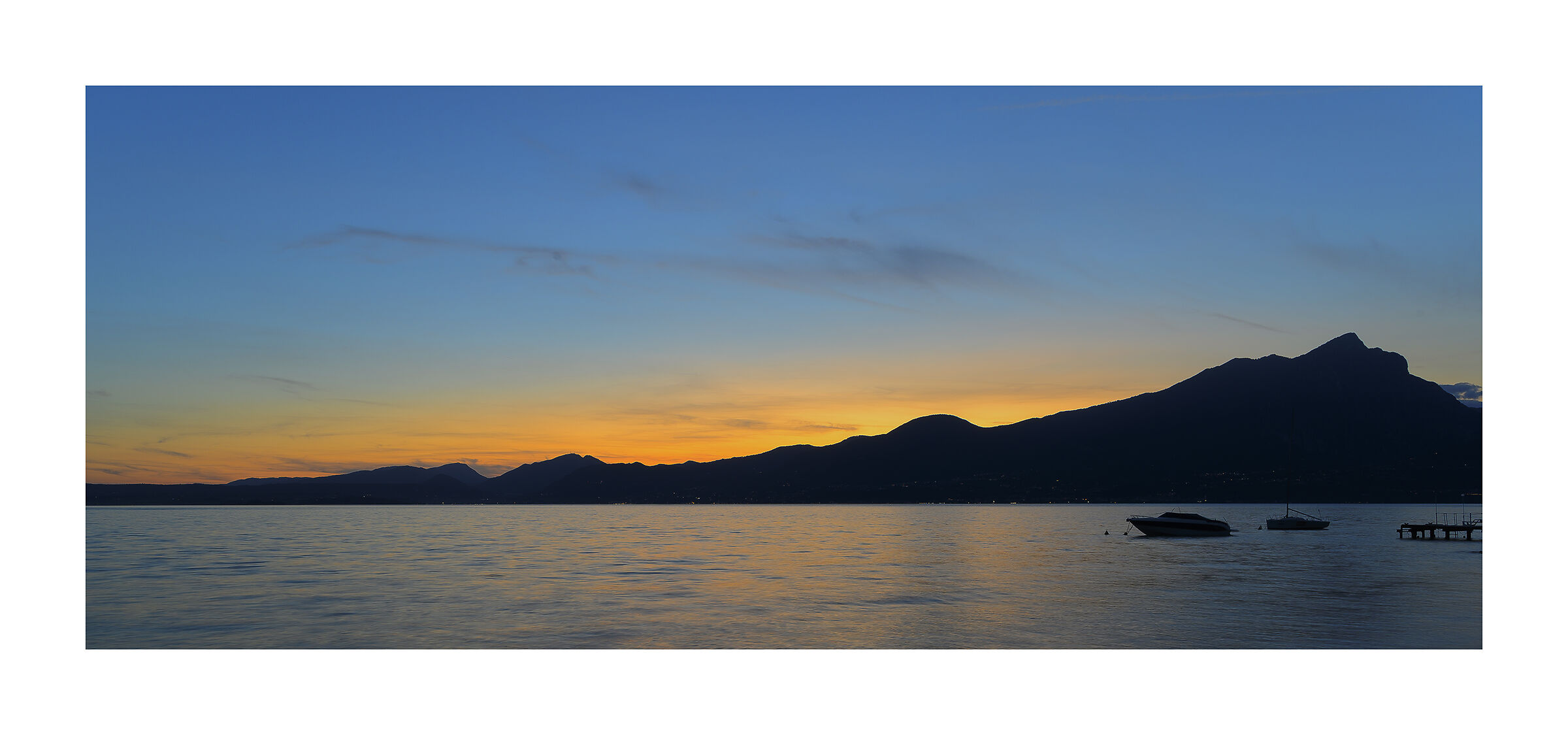 summer sunset on the garda