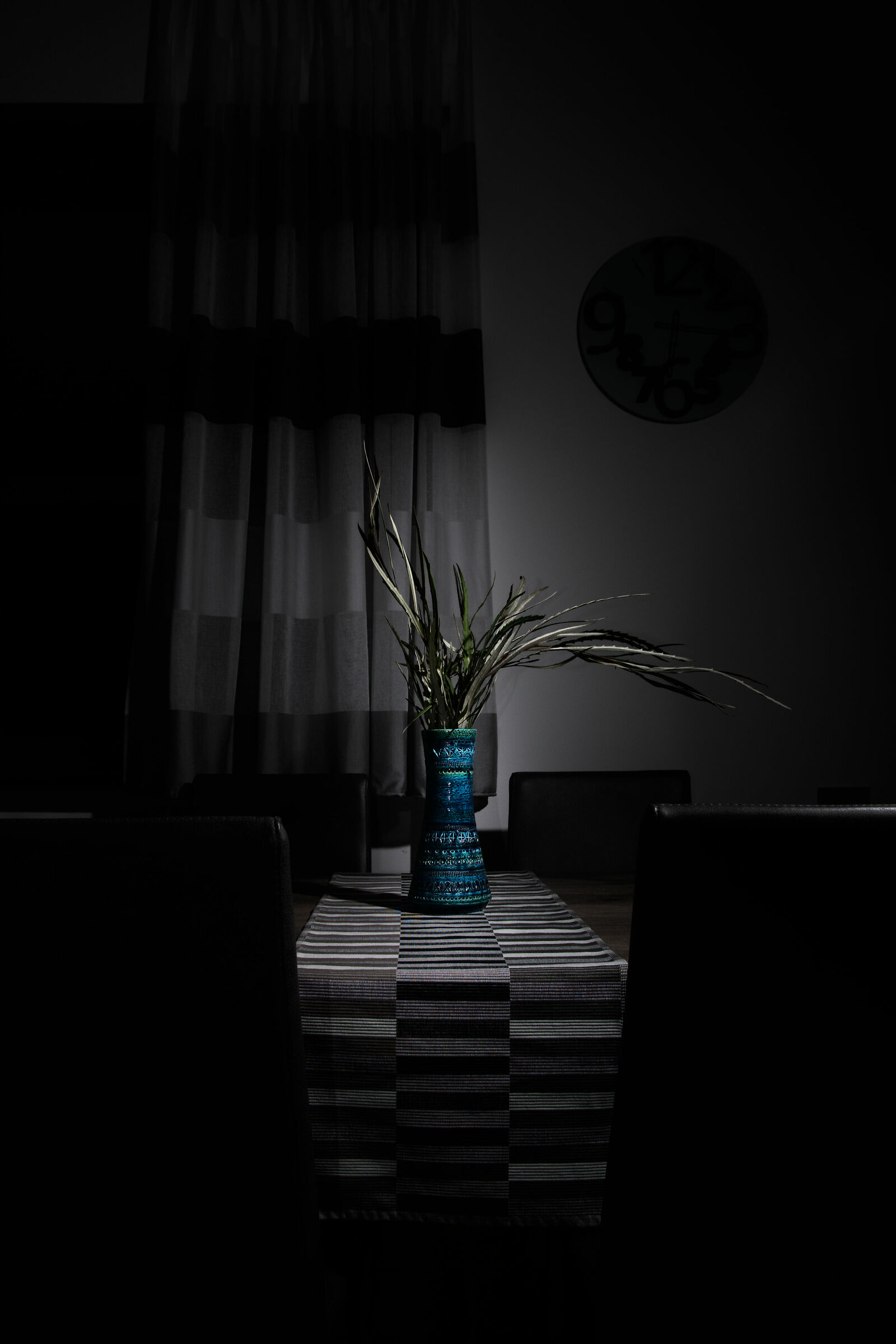 My table in darkness