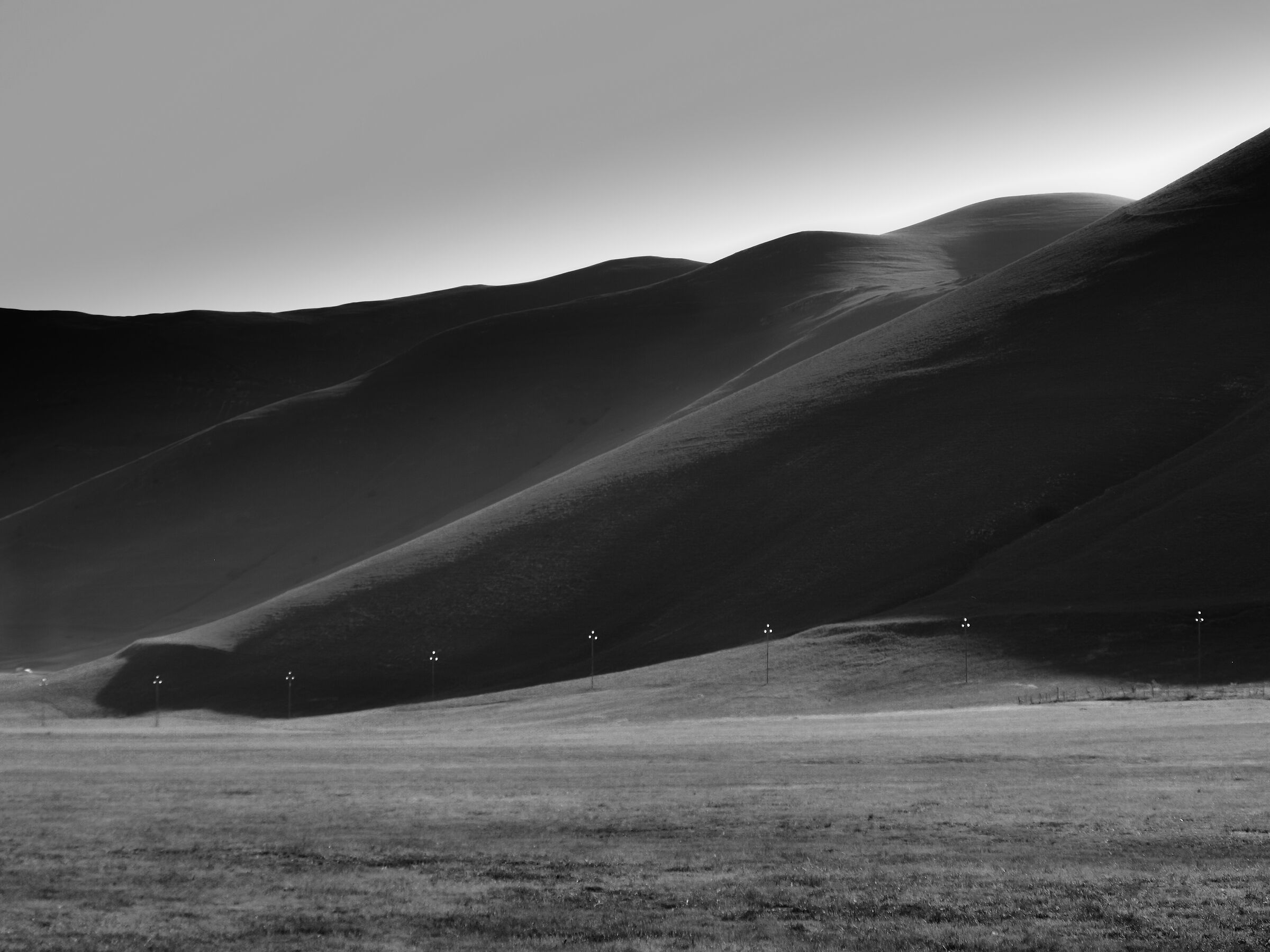 sunrise in the plain of Castelluccio