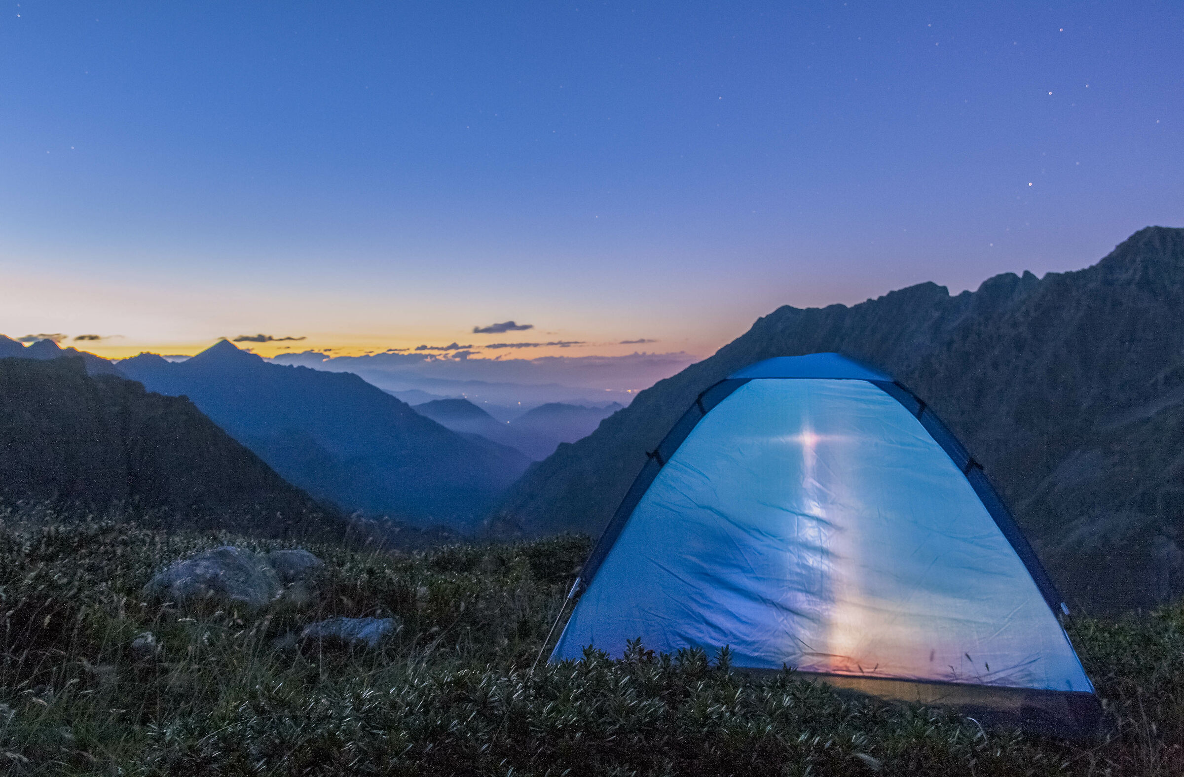 It was late, better prepare the tent