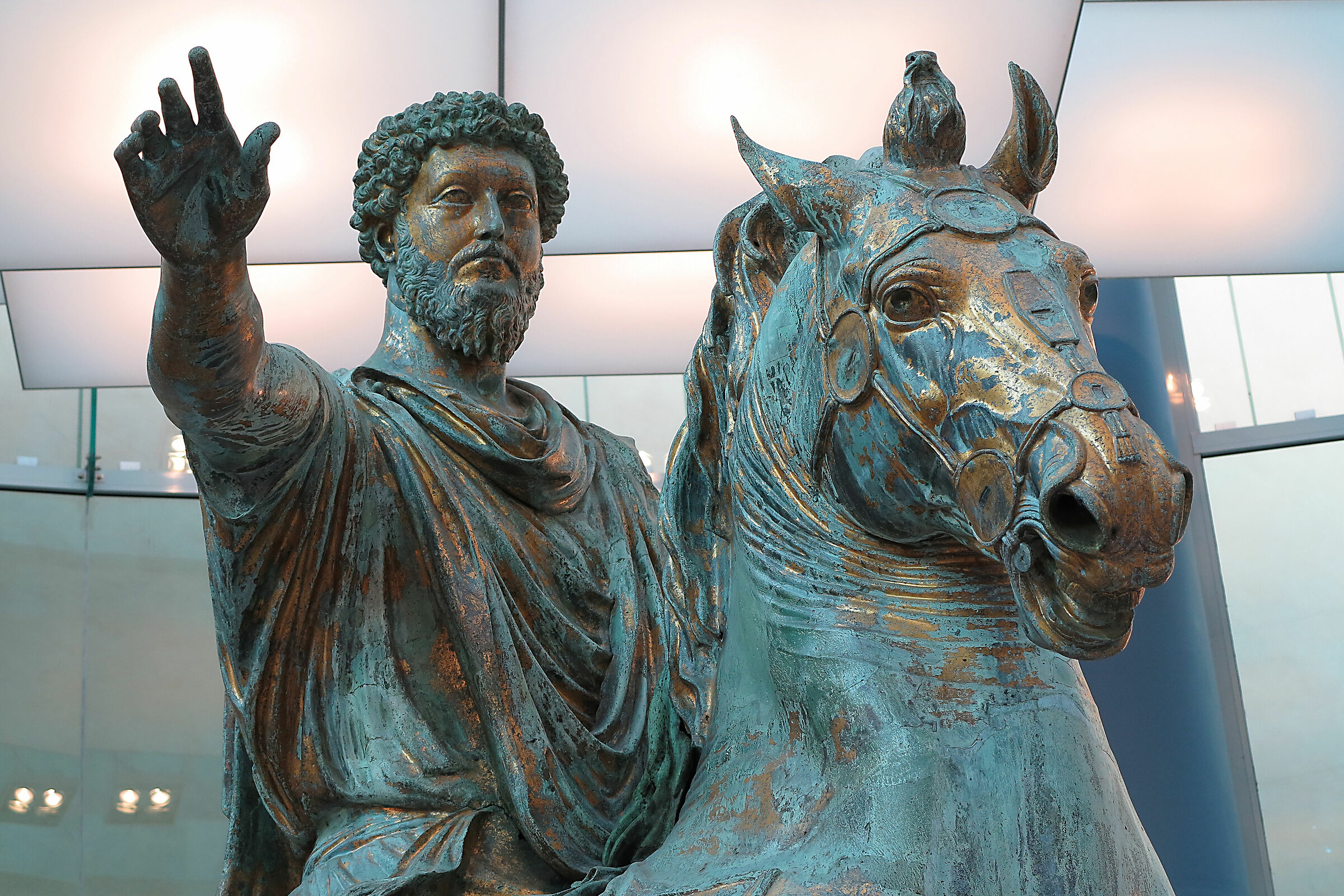 Part. equestrian statue of Marcus Aurelius