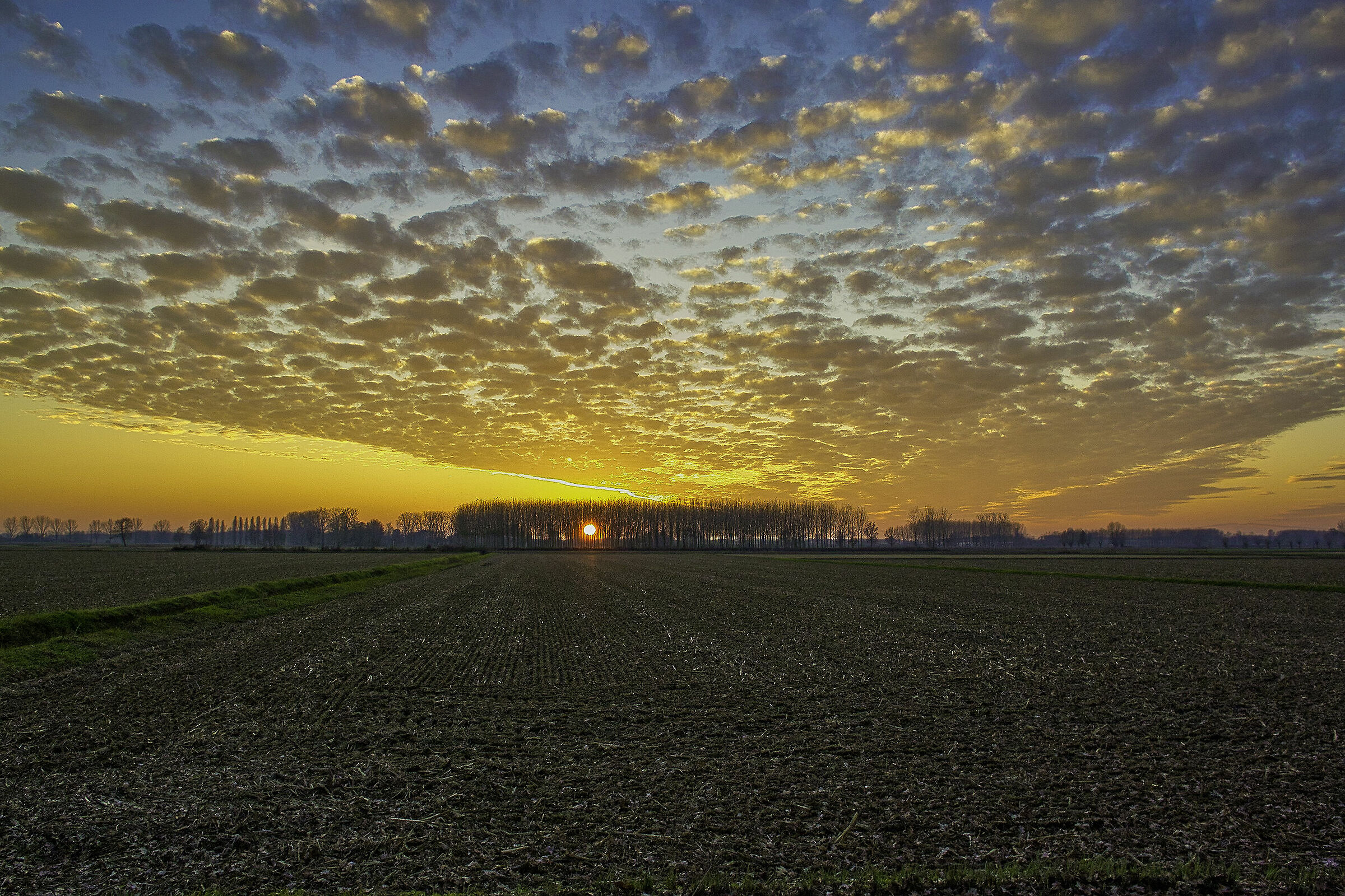 Non sono riuscito a sottrarmi al tramonto di stasera