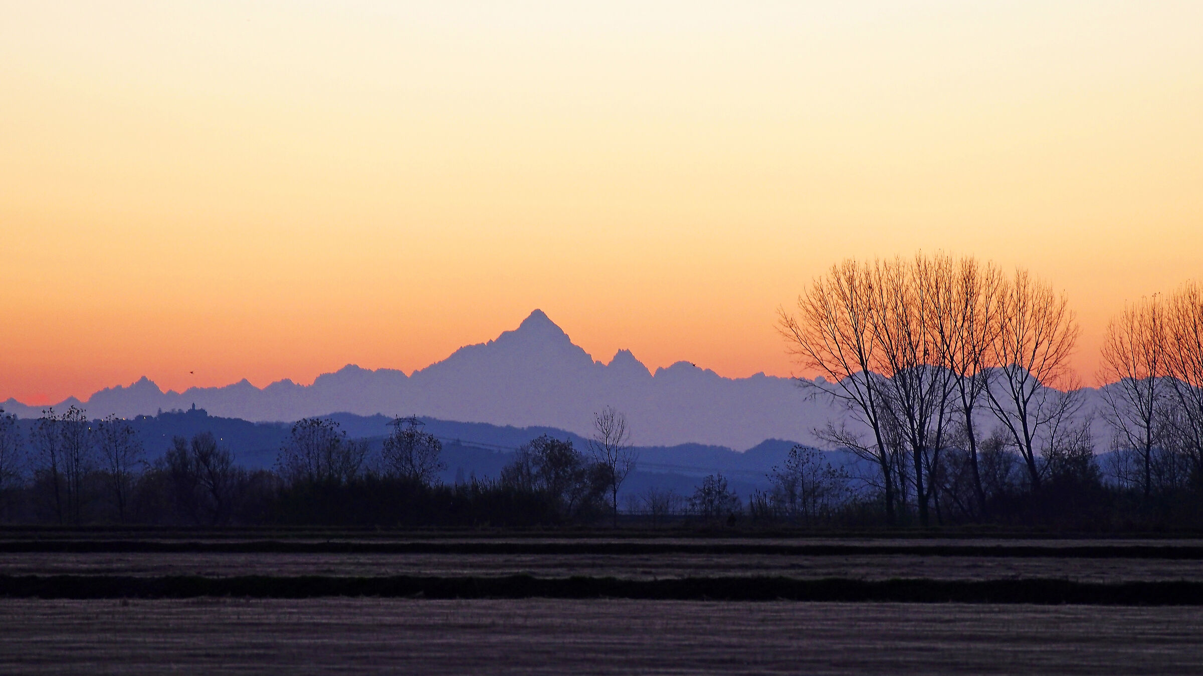 Monviso at sunset