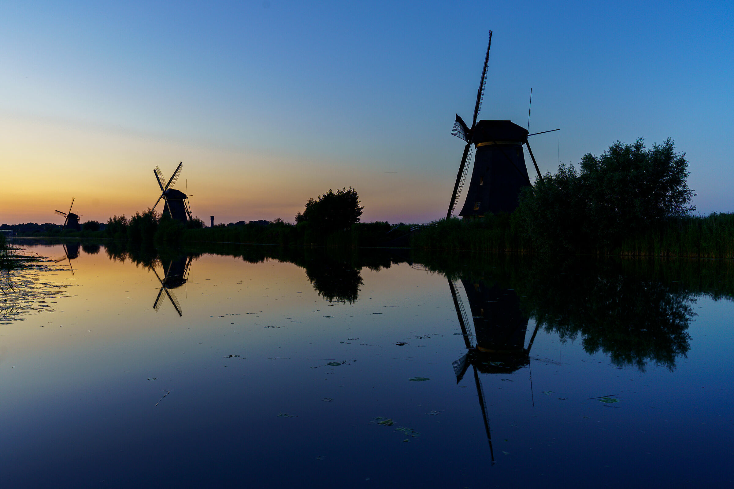Kinderdijk Silhouette