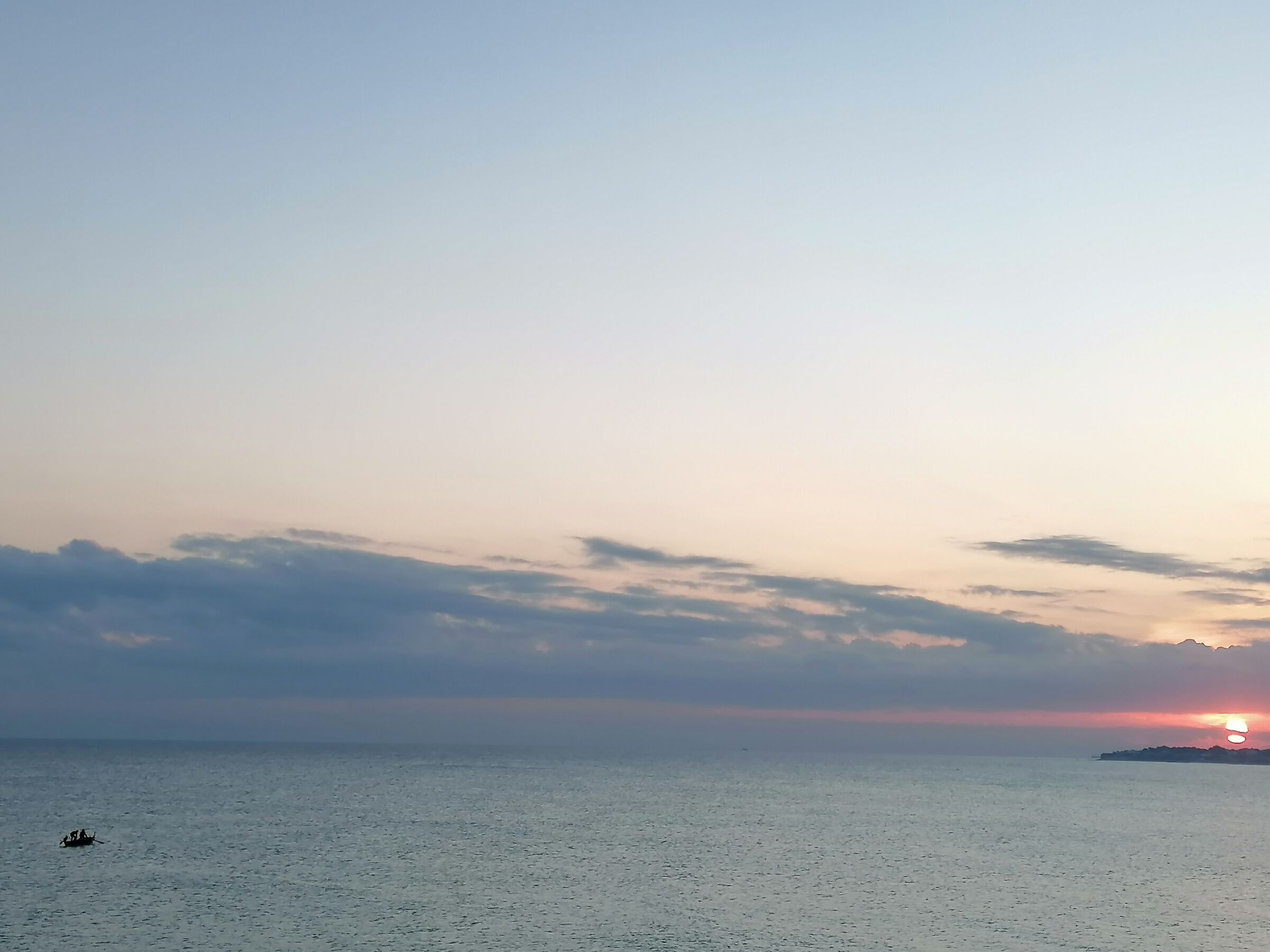 Pesca all'alba di novembre
