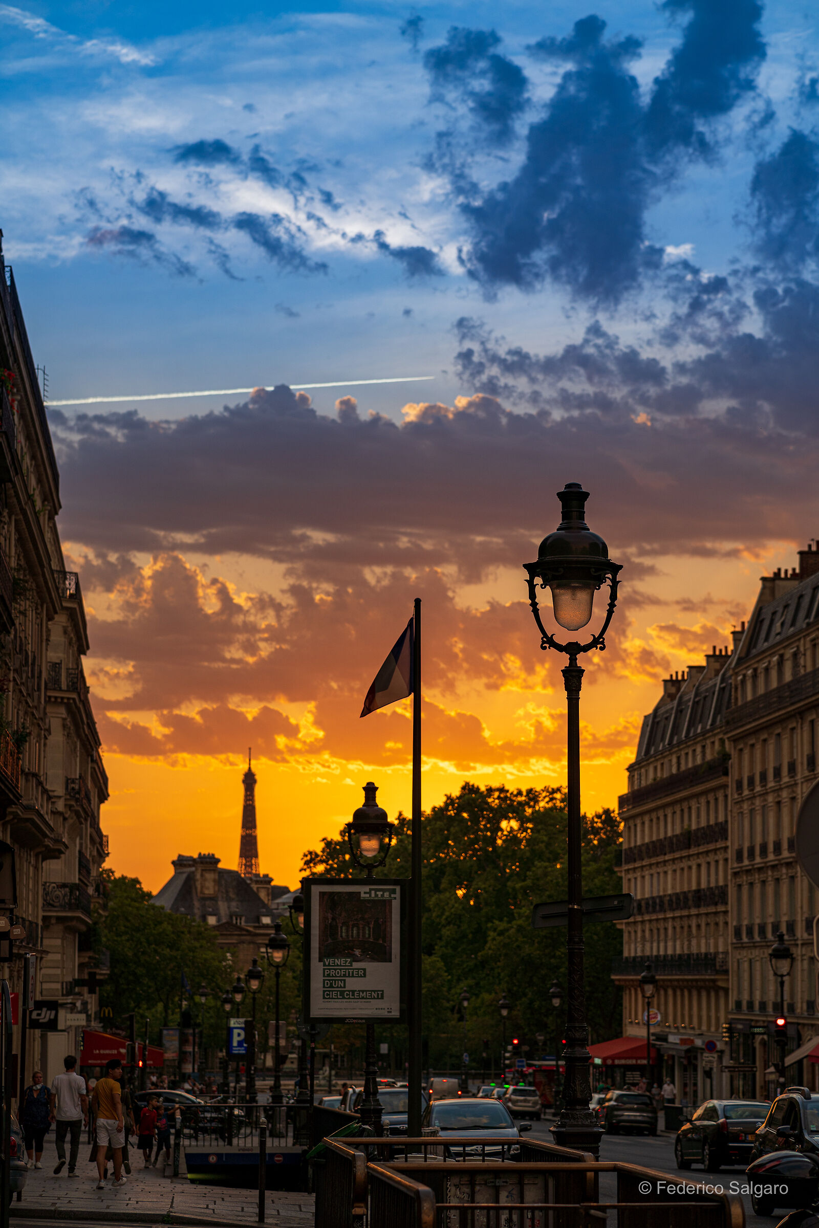 Tramonto dal Pantheon di Parigi