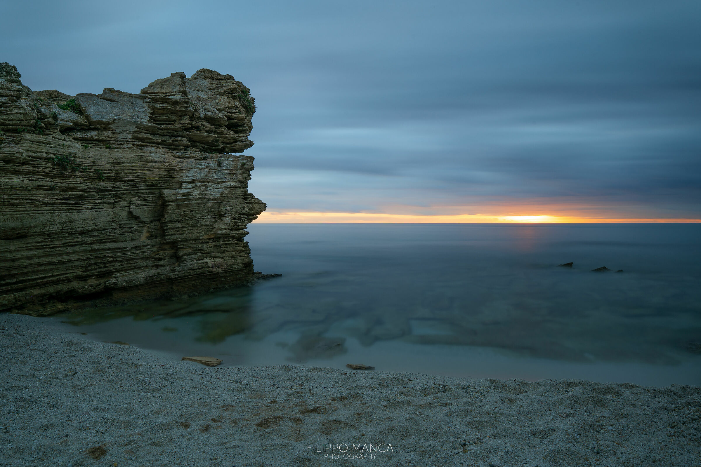 Sunset by the sea