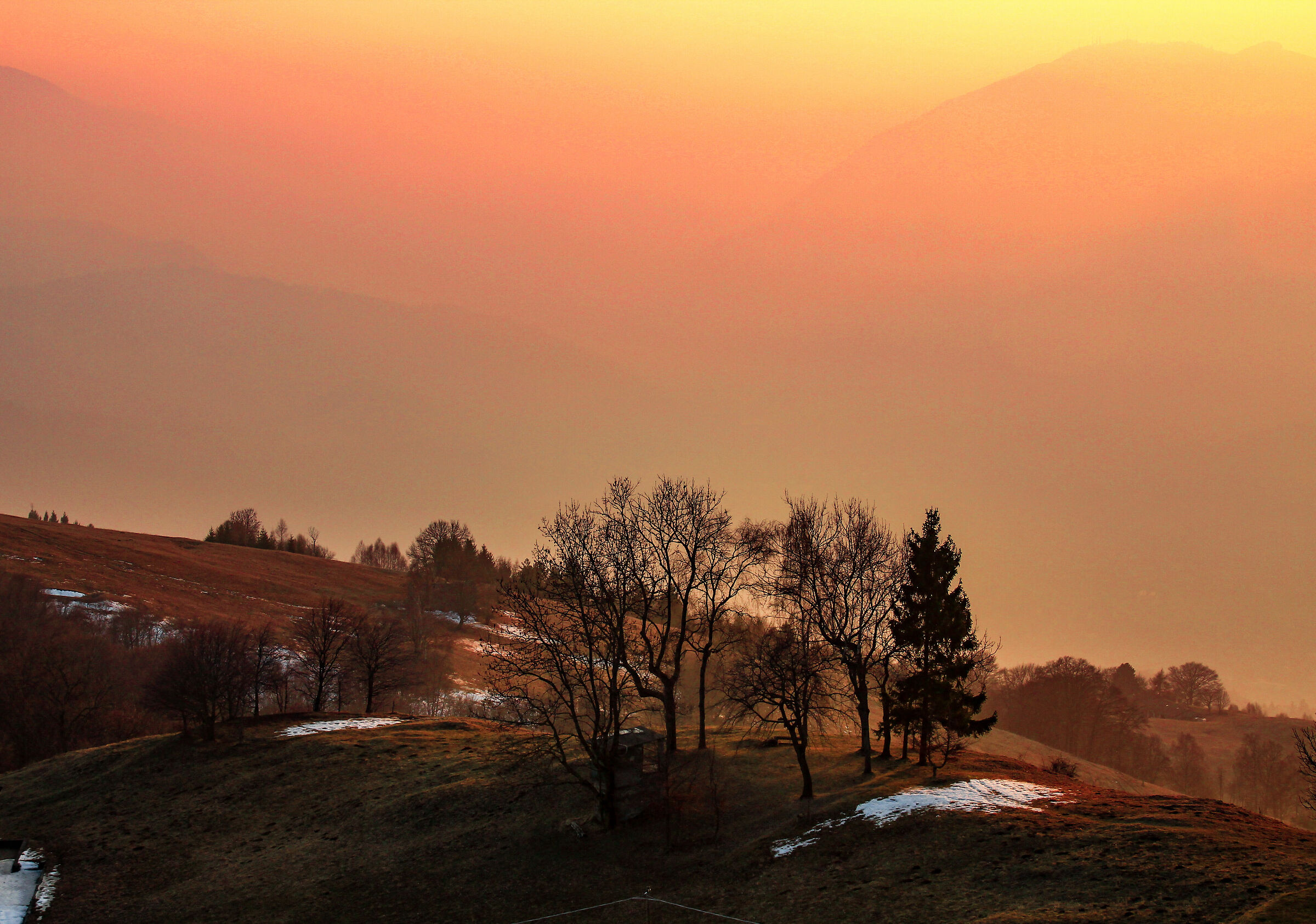 sunset at Mount Farno 2019
